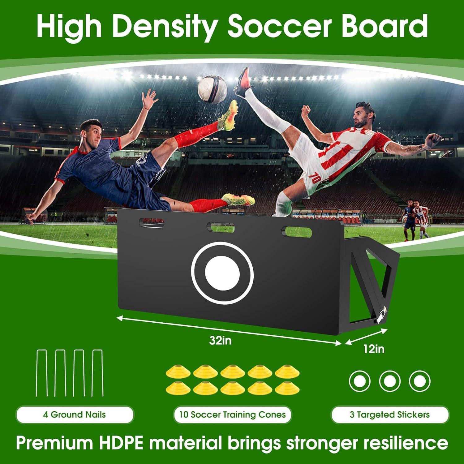 Tablero de Rebote de Fútbol RINREA 81x30 cm Plegable 3 Ángulos