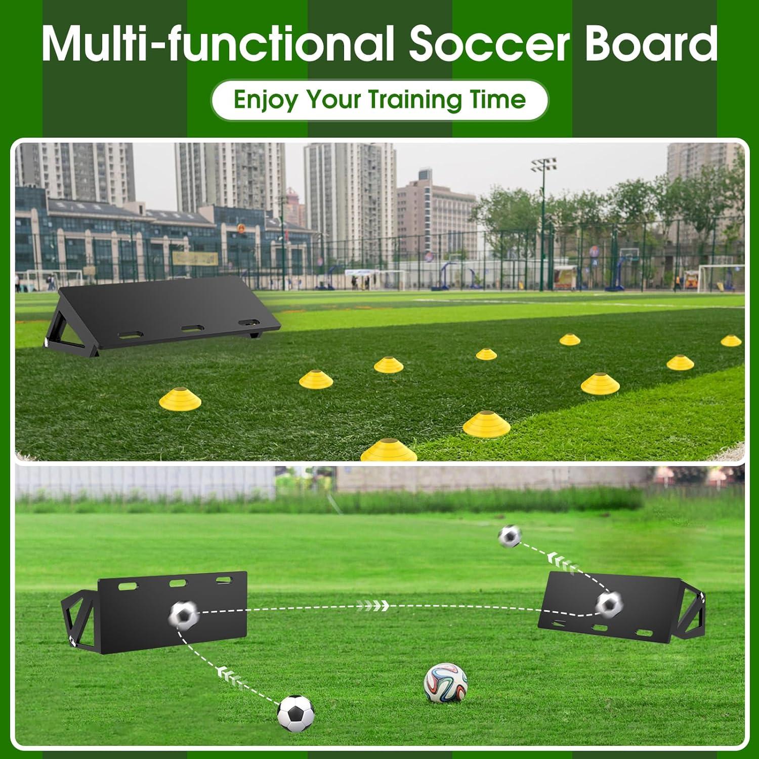 Tablero de Rebote de Fútbol RINREA 81x30 cm Plegable 3 Ángulos