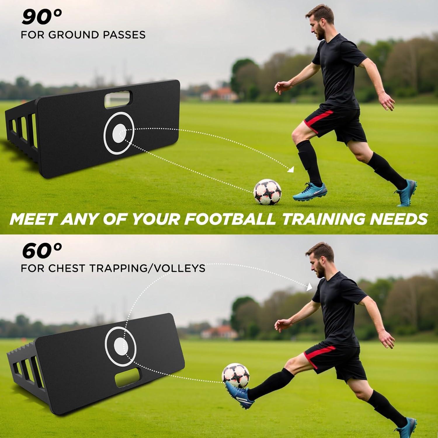 Entrenador de Fútbol ZVFOTN XY-Reboteador 2 Vías para Agilidad