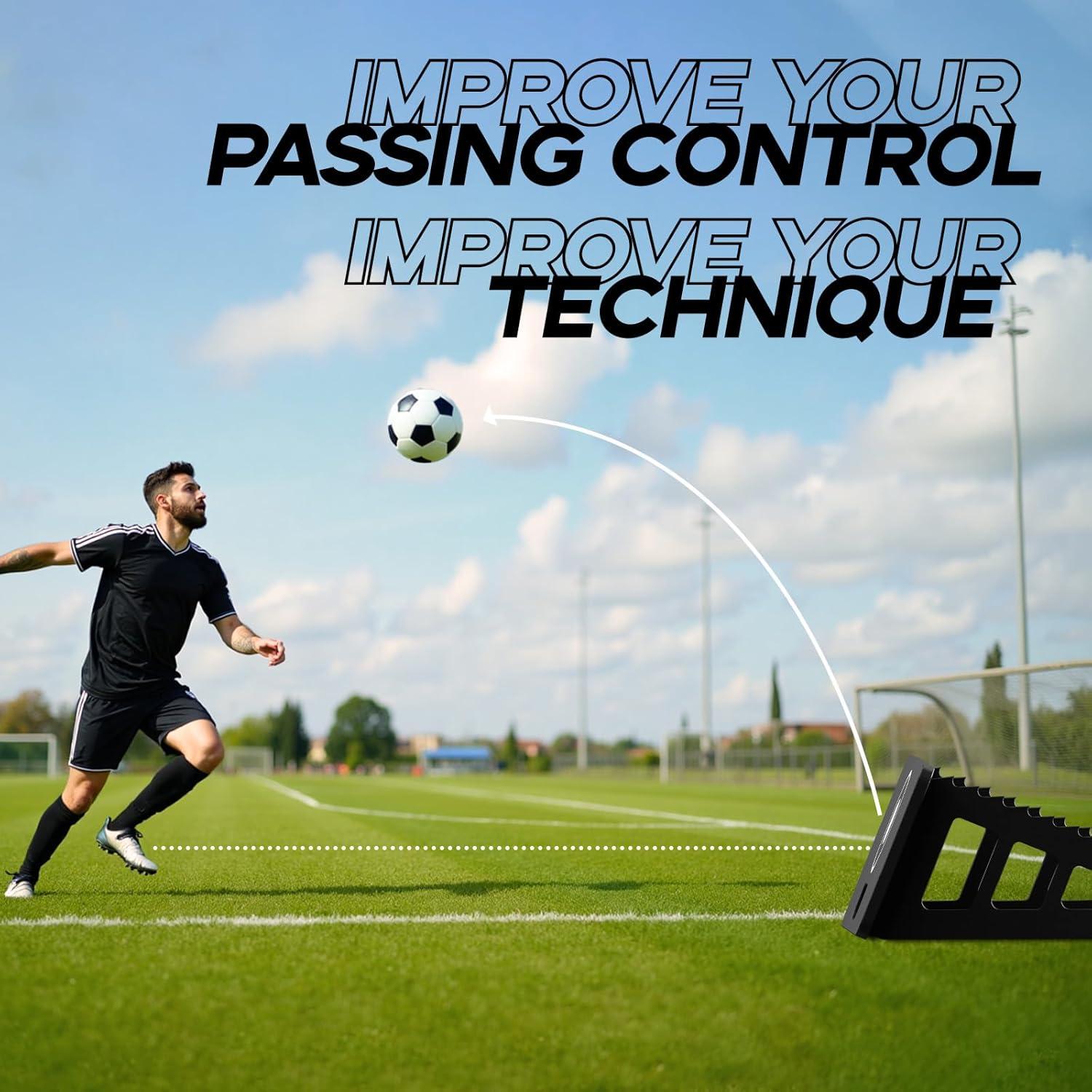 Entrenador de Fútbol ZVFOTN XY-Reboteador 2 Vías para Agilidad