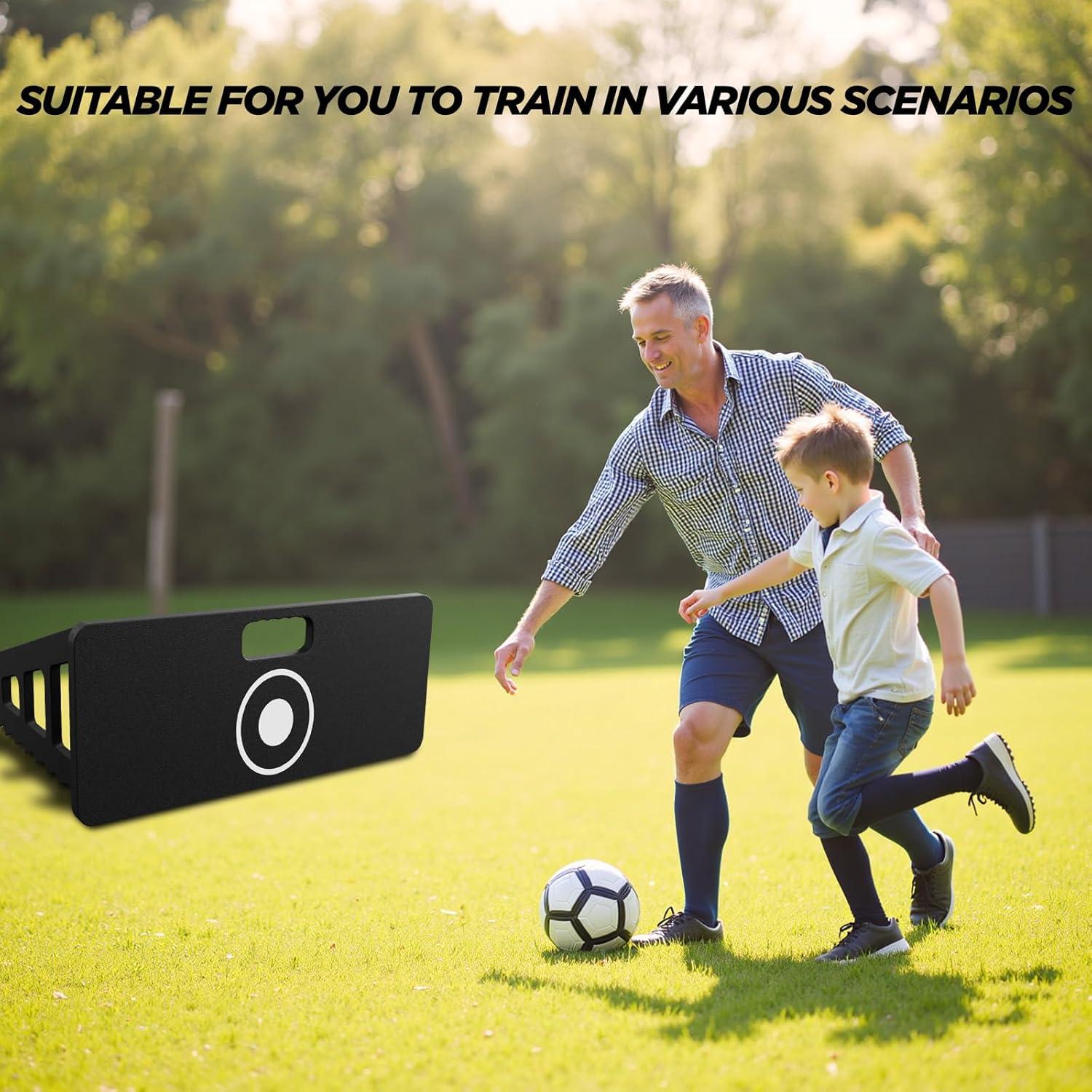 Entrenador de Fútbol ZVFOTN XY-Reboteador 2 Vías para Agilidad