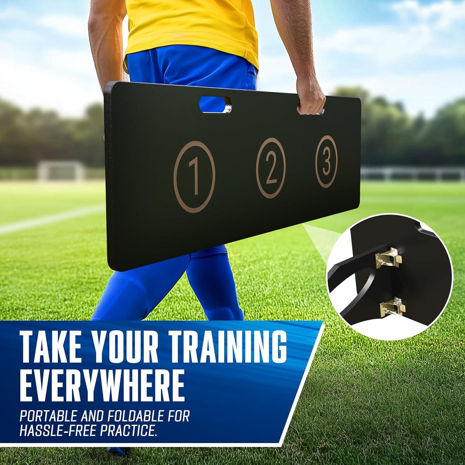 Tablero de Rebote de Fútbol Touchline XL 102x41cm Plegable