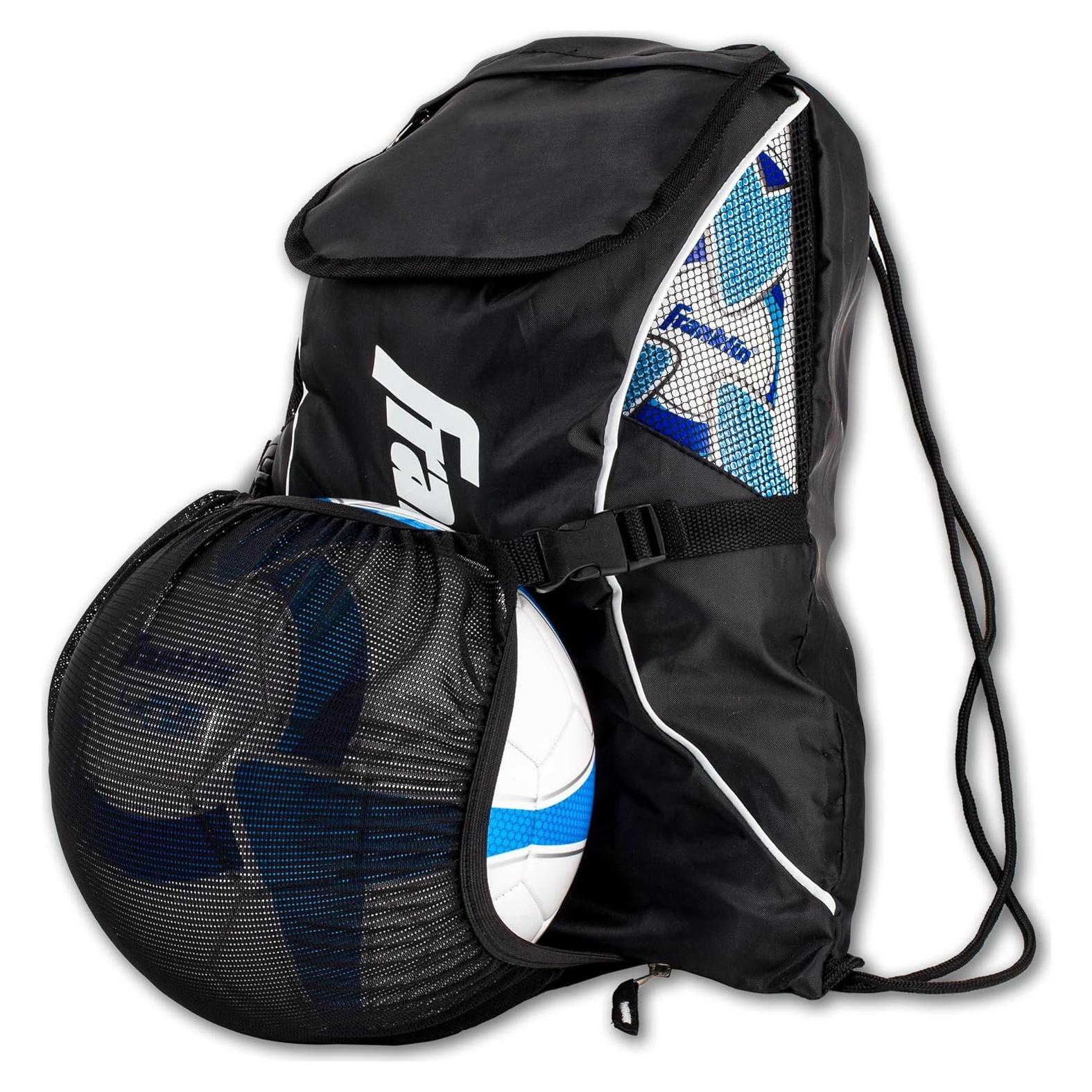 Mochila de Fútbol Franklin Sports Deluxe con Soporte para Balón