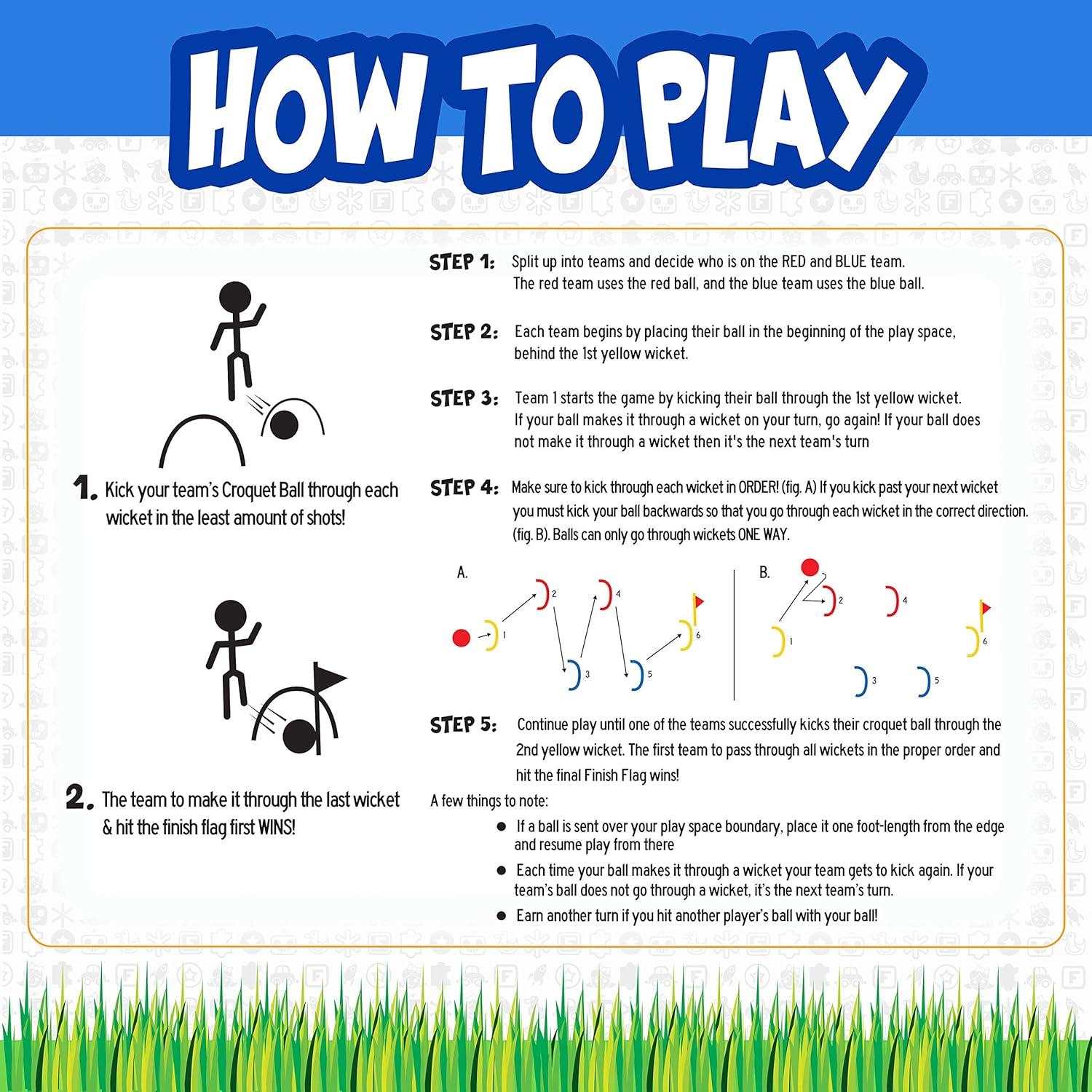 Juego de Croquet Kick Franklin Sports - Fútbol y Croquet