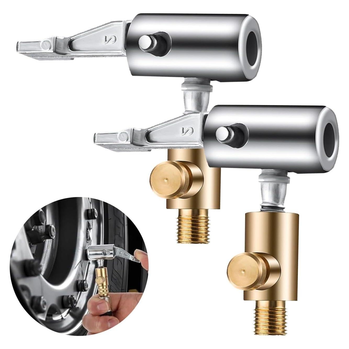 Adaptador de Manguera Inflador Neumáticos Wmavale 90° Metal