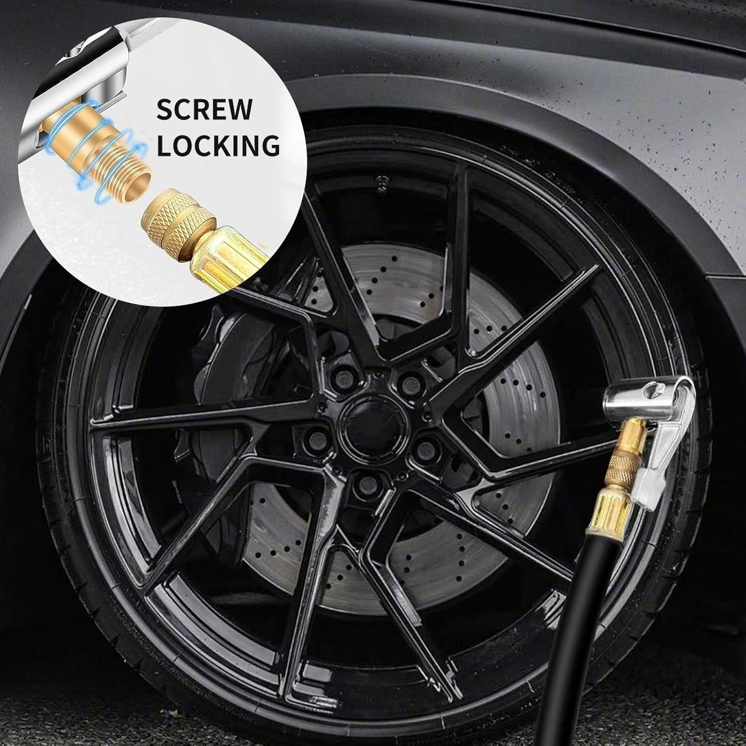 Adaptador de Manguera Inflador Neumáticos Wmavale 90° Metal