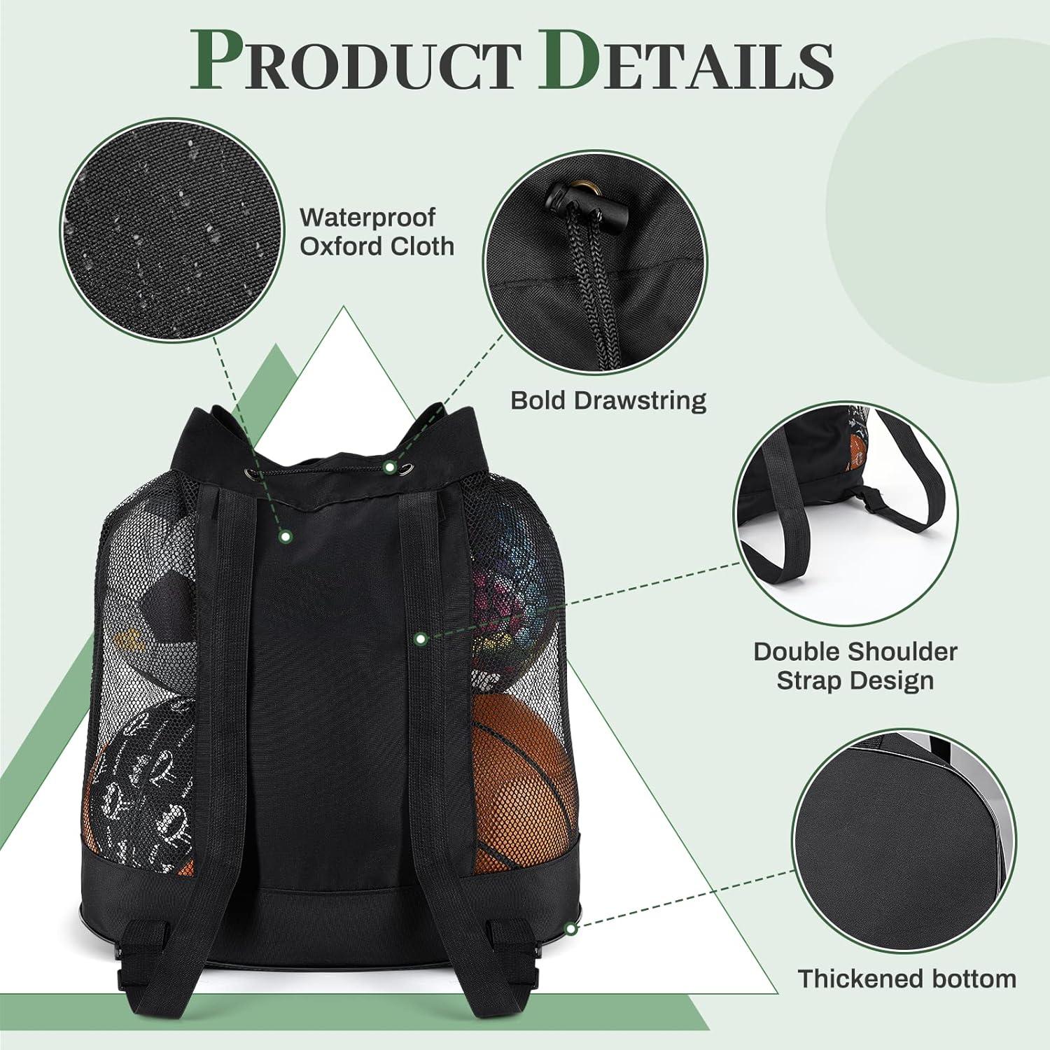 Bolsa de Pelotas de Malla Brynnl Grande para 5 Pelotas