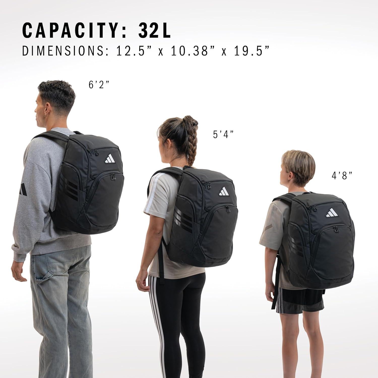 Mochila de Baloncesto Adidas Select Unisex 32L Resistente al Agua