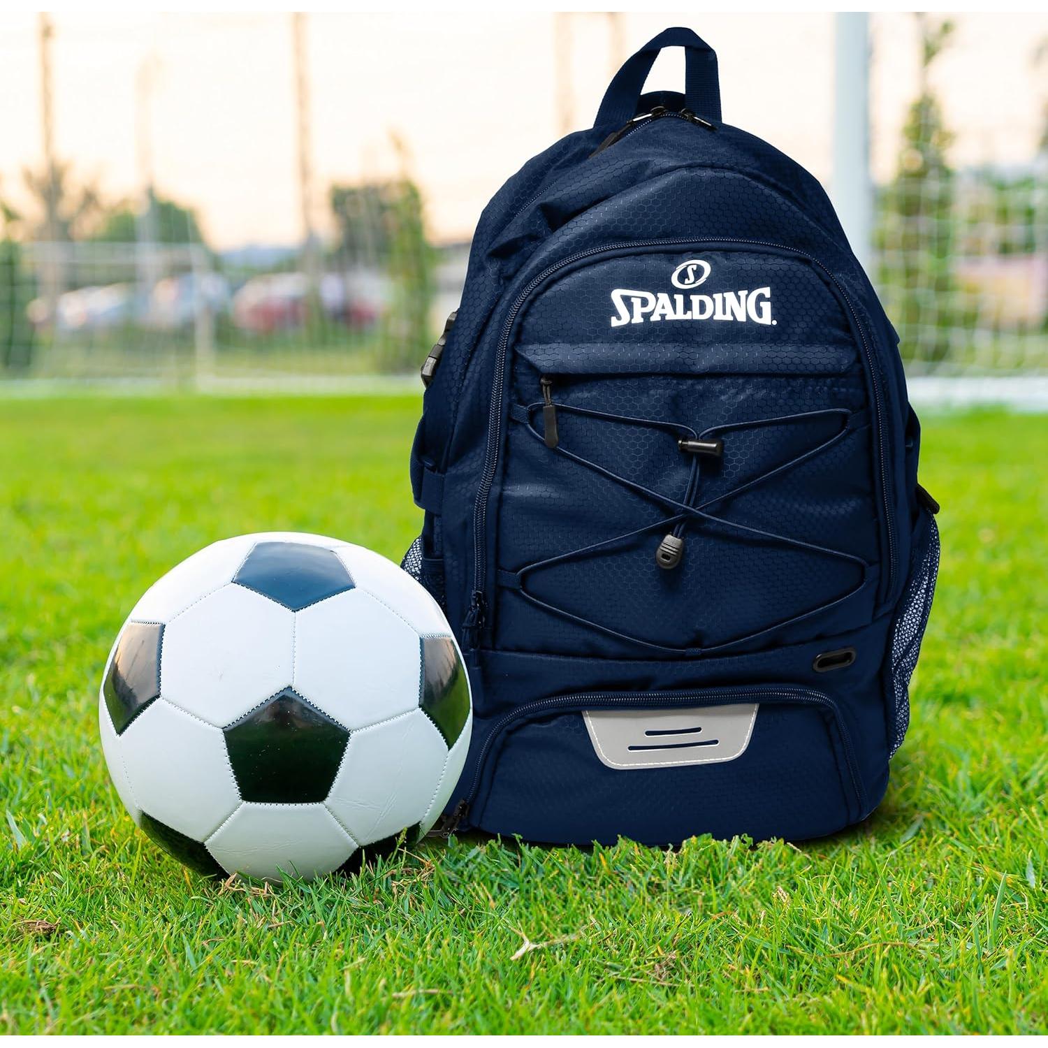 Mochila de Fútbol Spalding Azul 30L con Compartimento para Balón