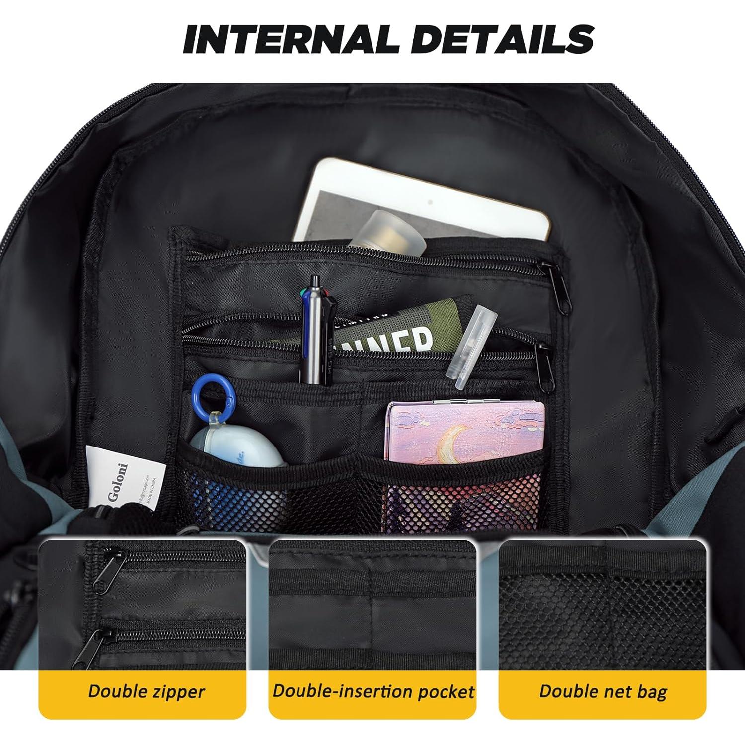 Mochila Deportiva Goloni para Fútbol y Baloncesto 30L Azul