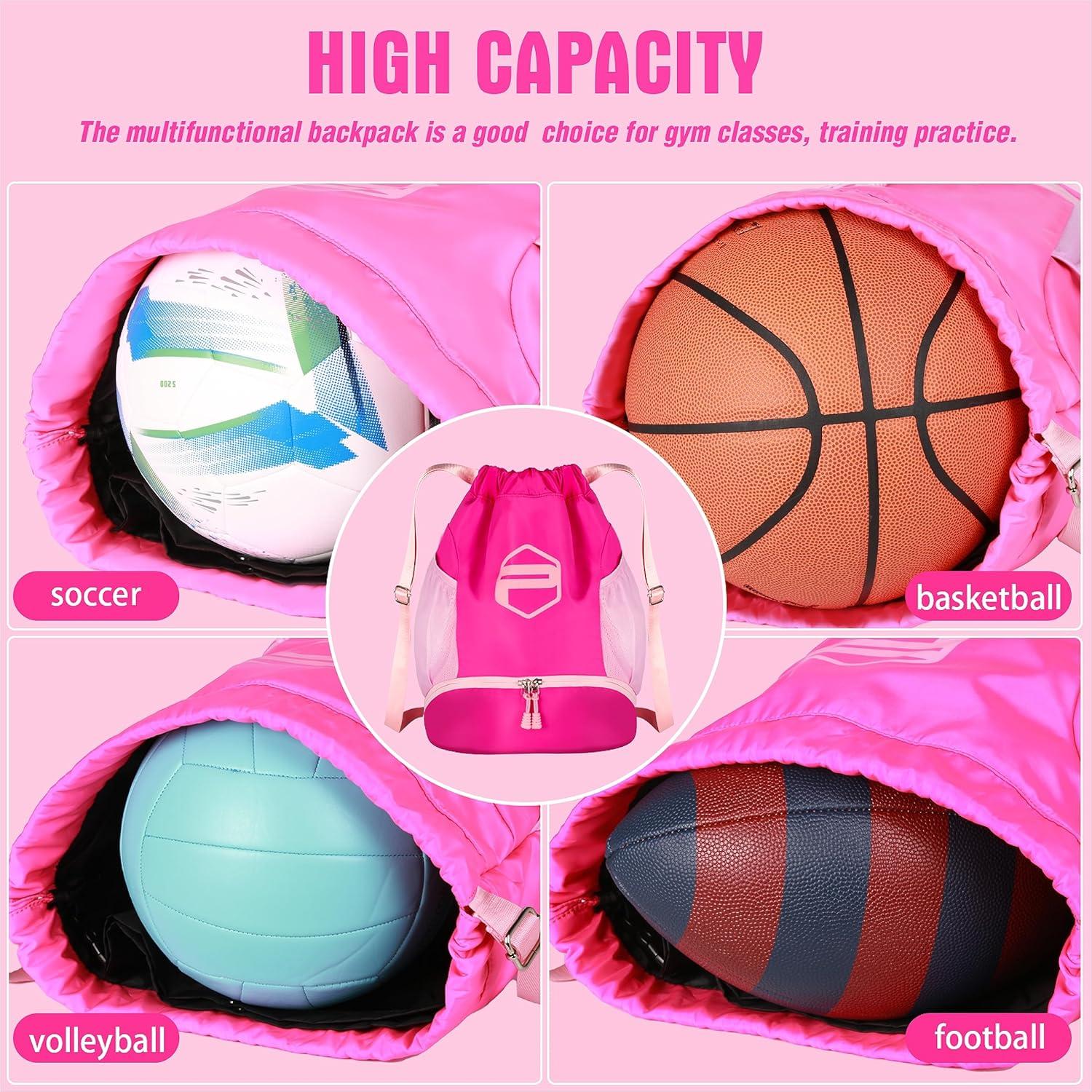 Mochila Deportiva PP PICADOR para Fútbol y Baloncesto Rosa