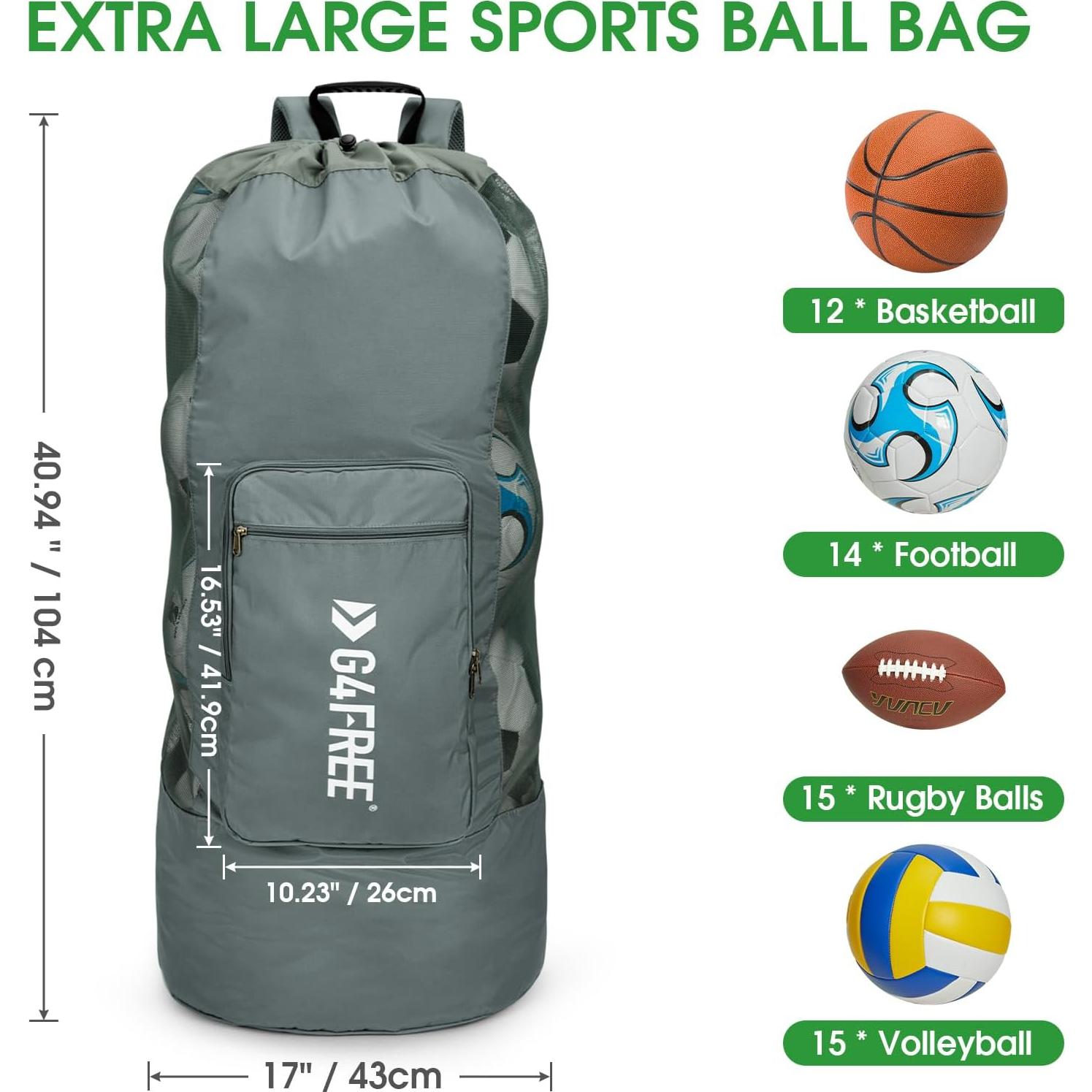 Bolsa de Malla Grande G4Free para Pelotas 104x43cm