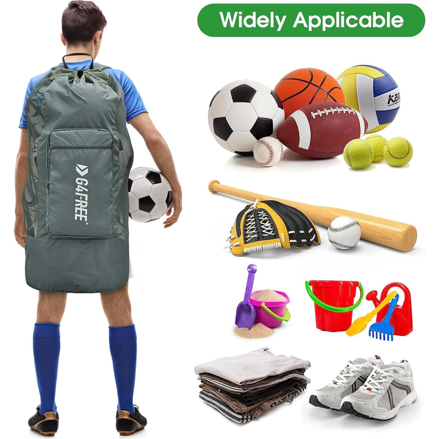 Bolsa de Malla Grande G4Free para Pelotas 104x43cm