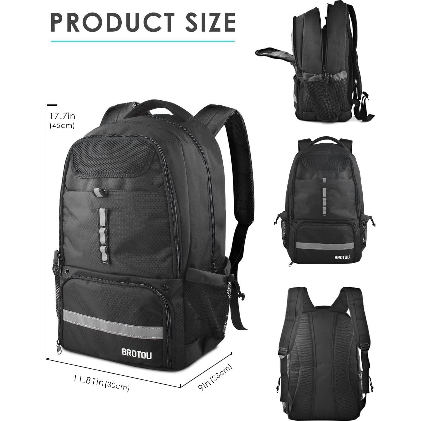 Mochila de Baloncesto BROTOU 35L con Compartimento para Zapatos