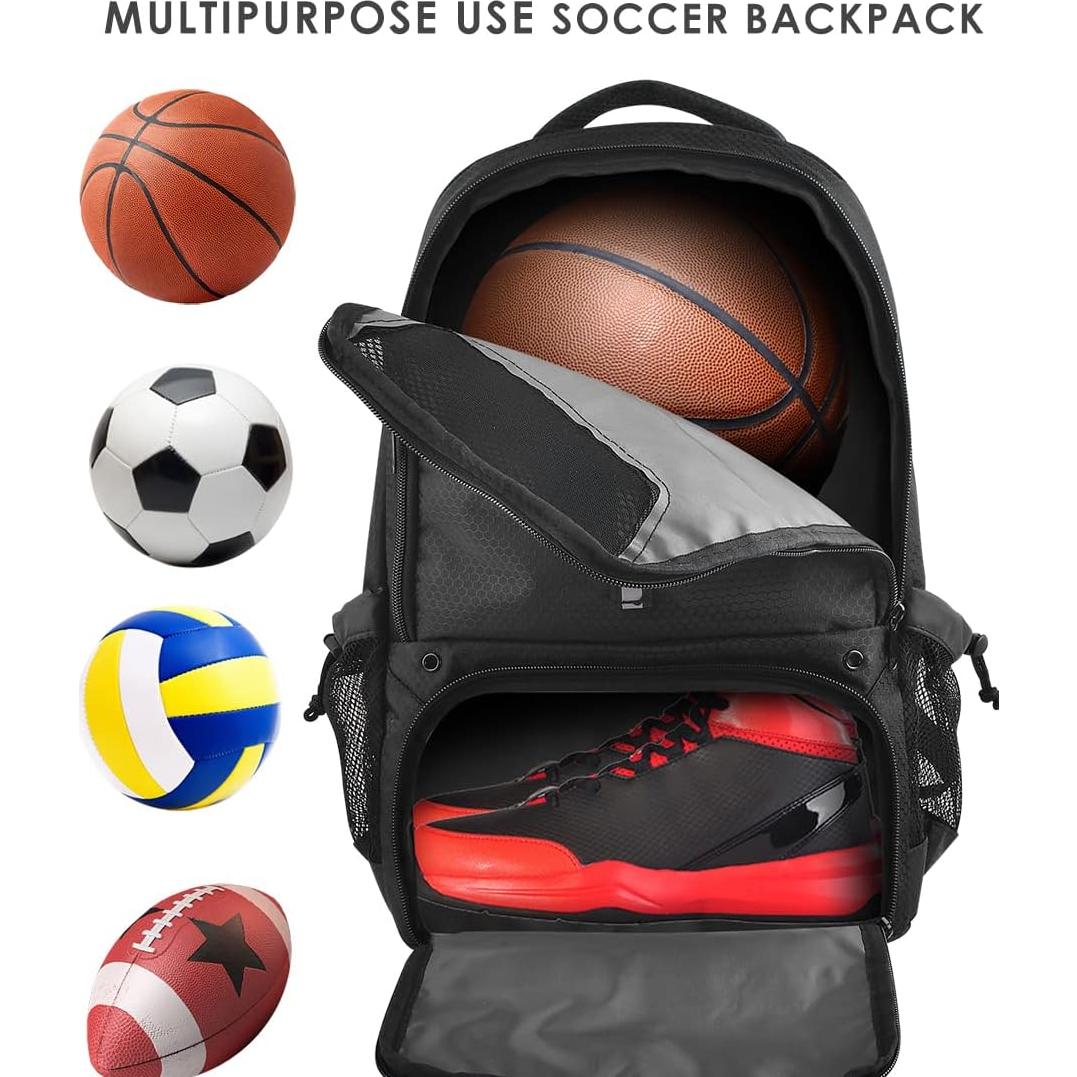 Mochila de Baloncesto BROTOU 35L con Compartimento para Zapatos