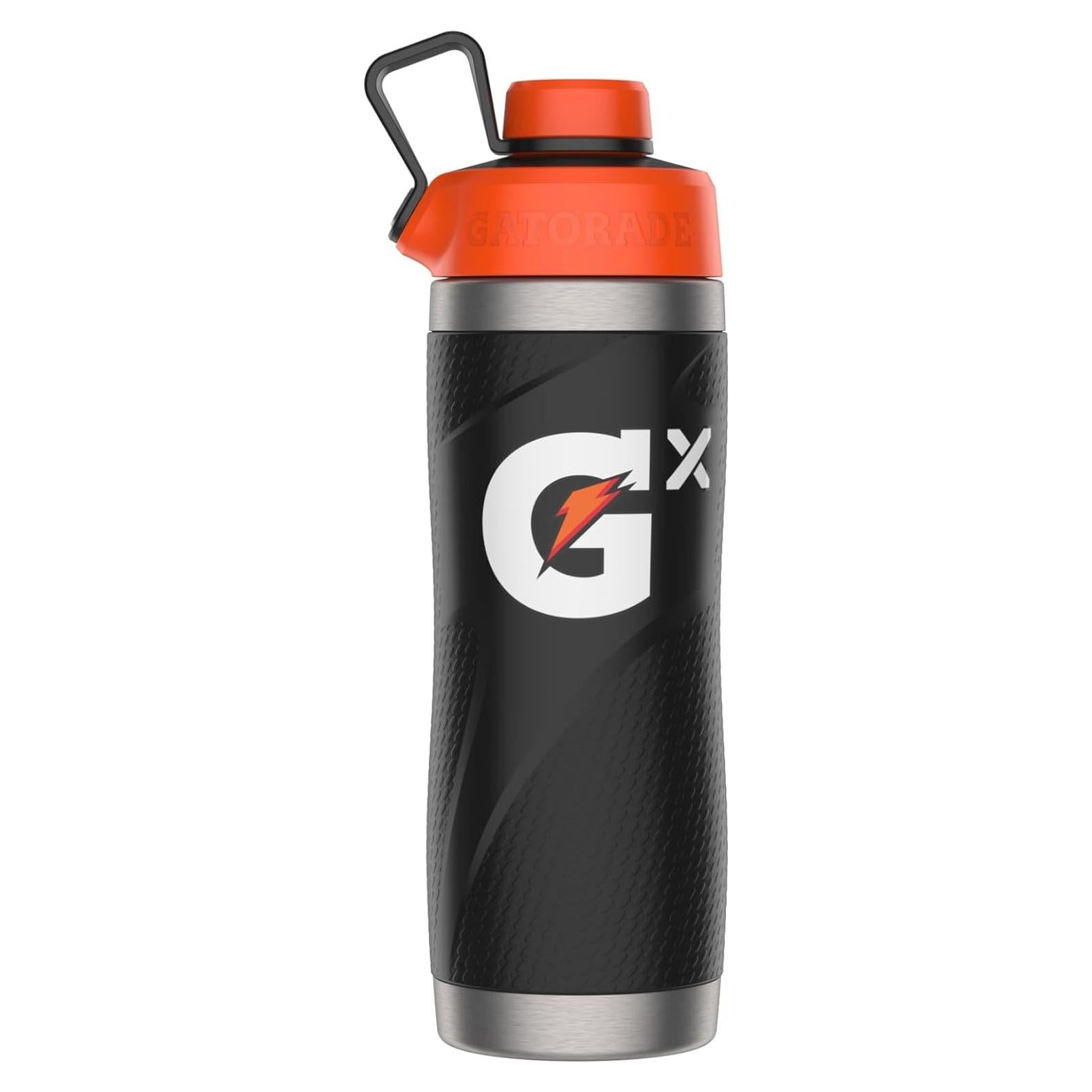 Botella de Acero Inoxidable Gatorade Gx Negra 946ml Doble Pared