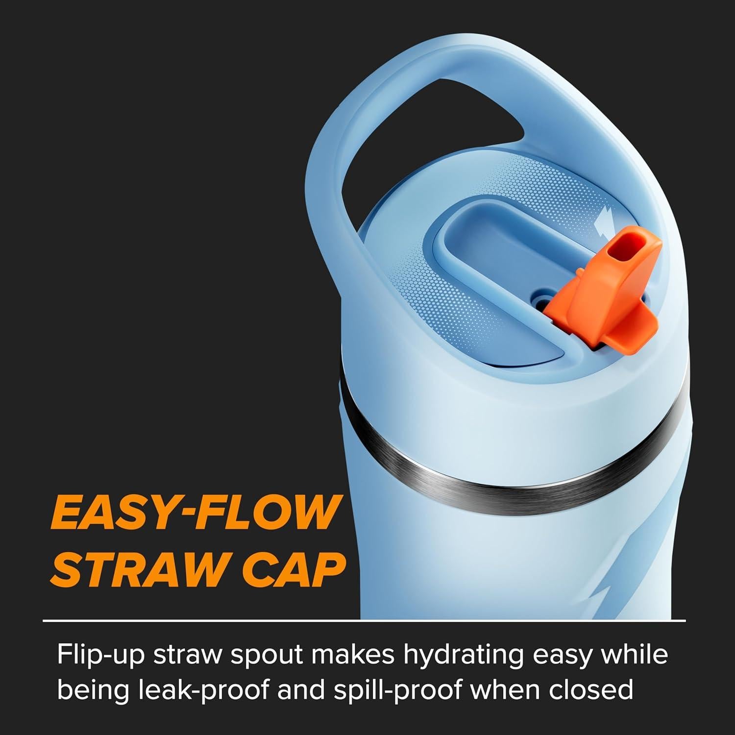 Botella de Agua Acero Inoxidable Gatorade Overtime 0.95L Azul