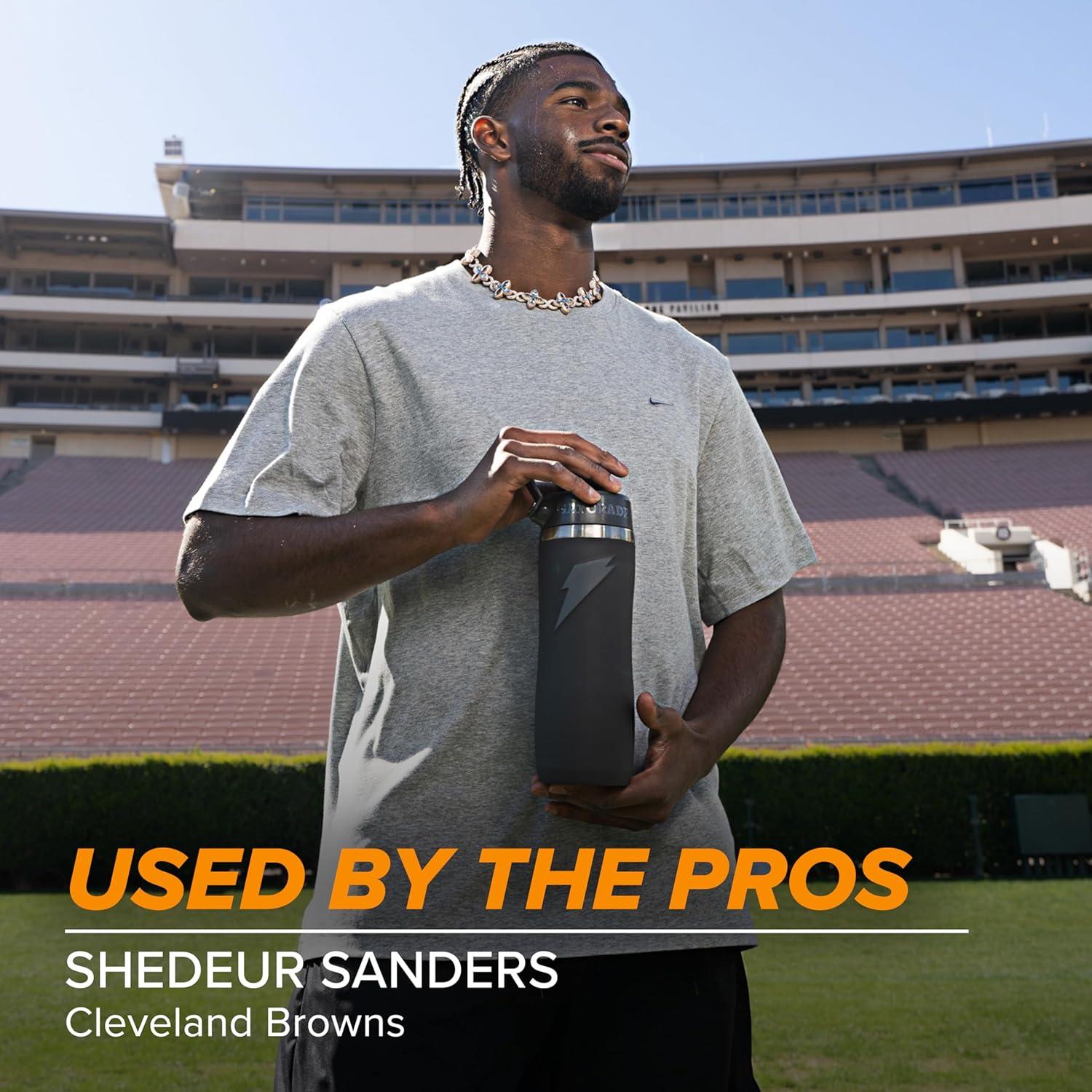 Botella de Agua Acero Inoxidable Gatorade Overtime 0.95L Azul