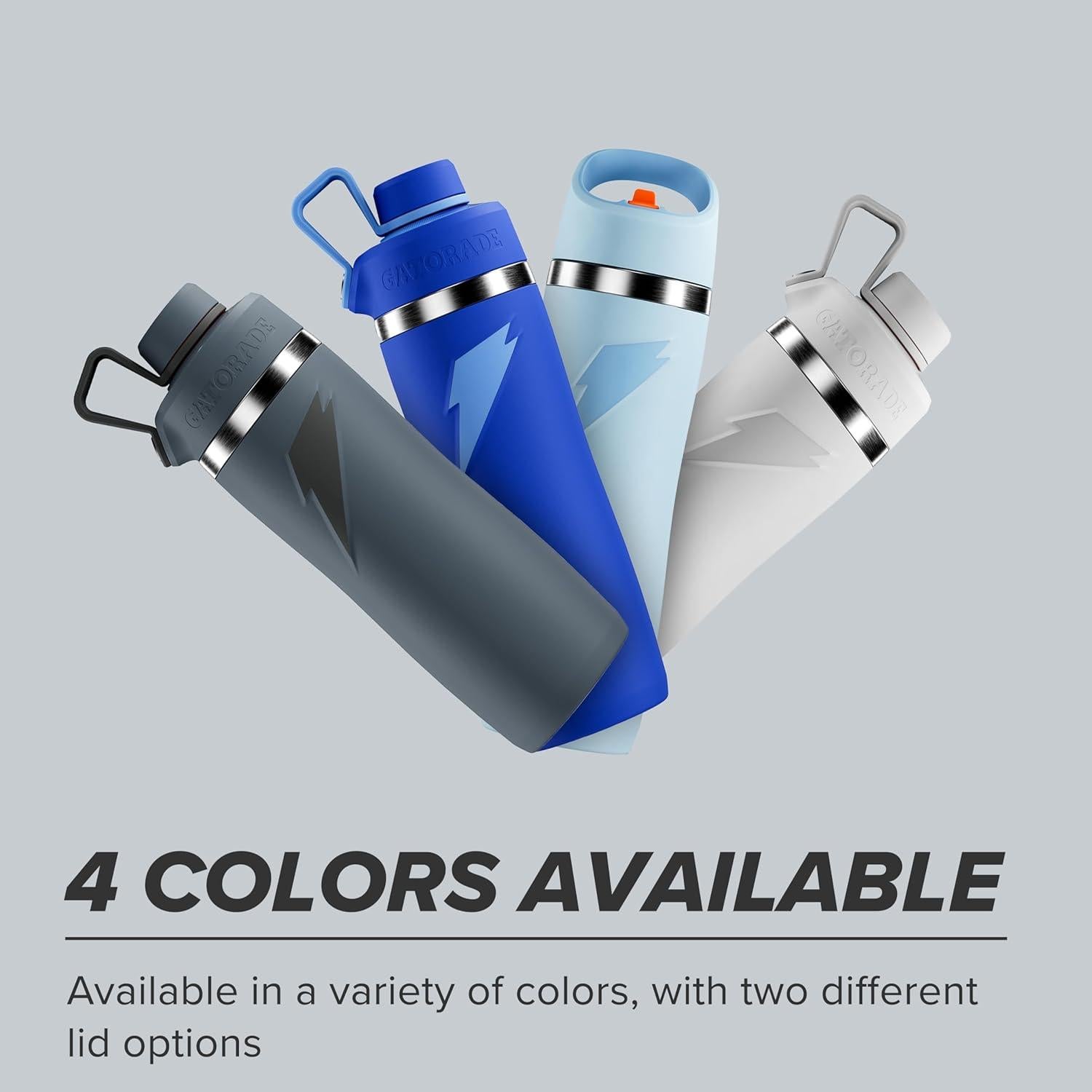 Botella de Agua Acero Inoxidable Gatorade Overtime 0.95L Azul