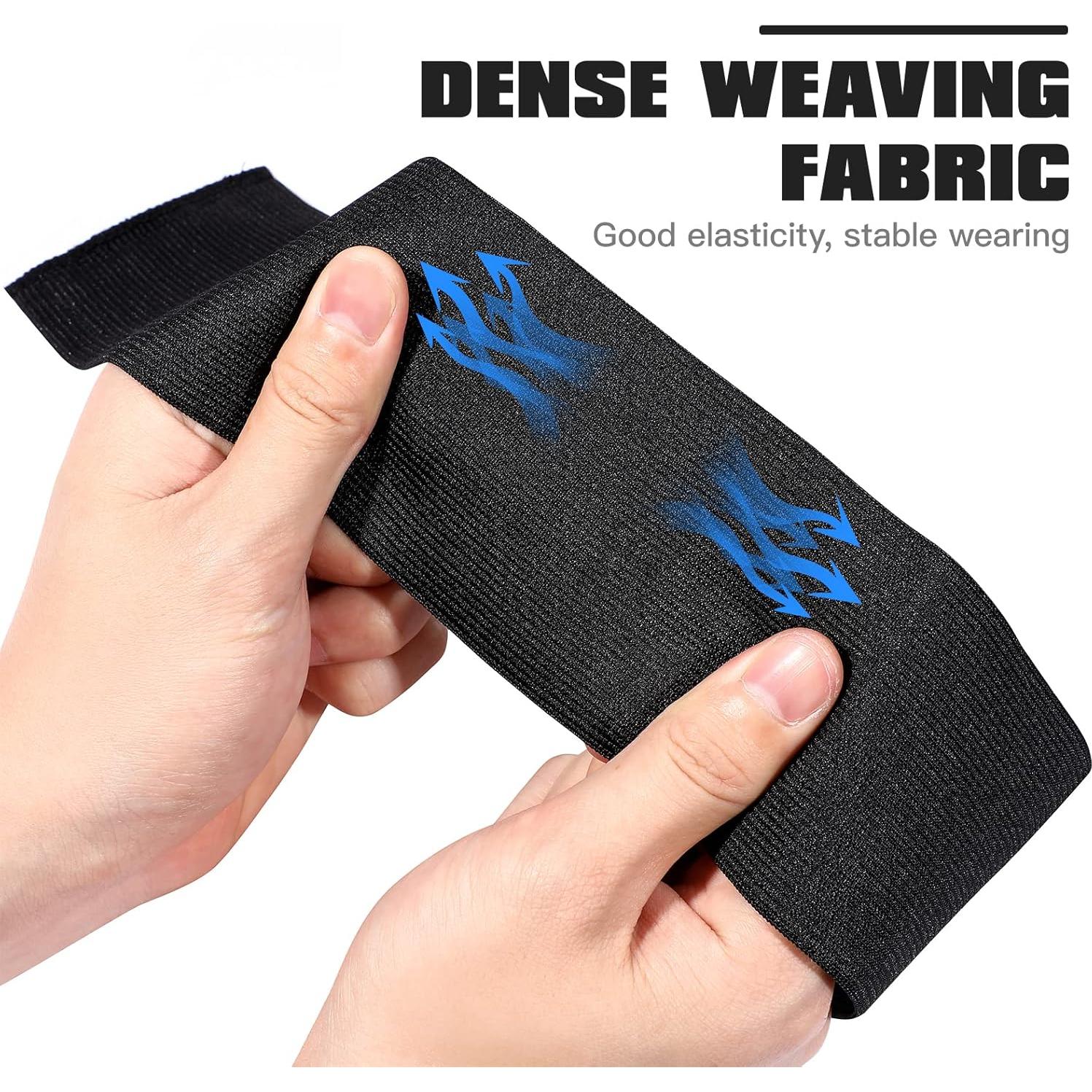 Banda de Capitán de Fútbol LIOOBO Ajustable Negra 7 cm