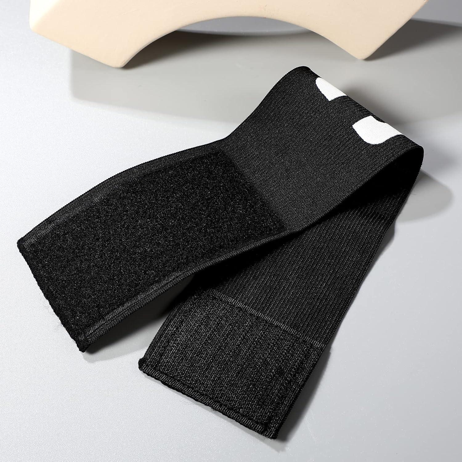 Banda de Capitán de Fútbol LIOOBO Ajustable Negra 7 cm