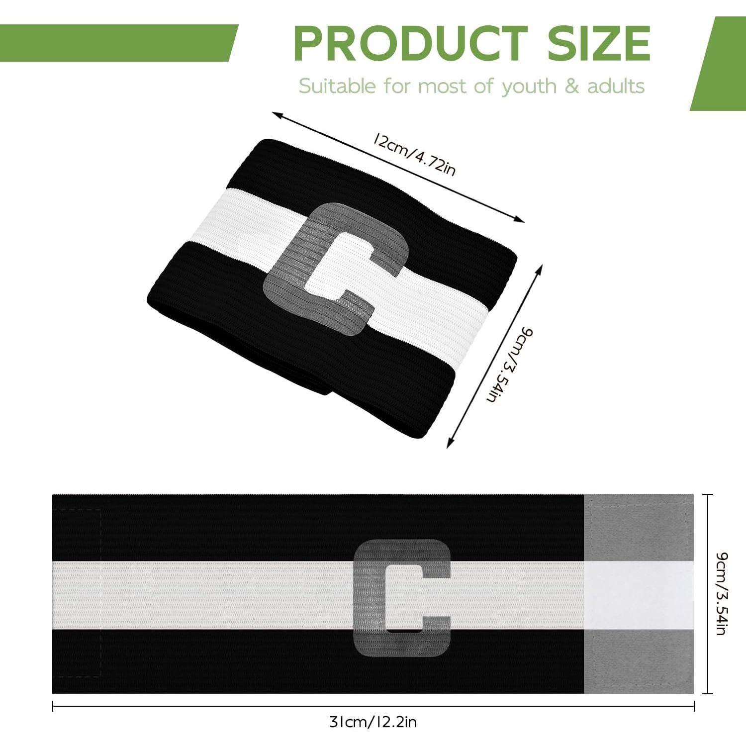 Banda de Capitán de Fútbol Mezeic - Ajustable Unisex