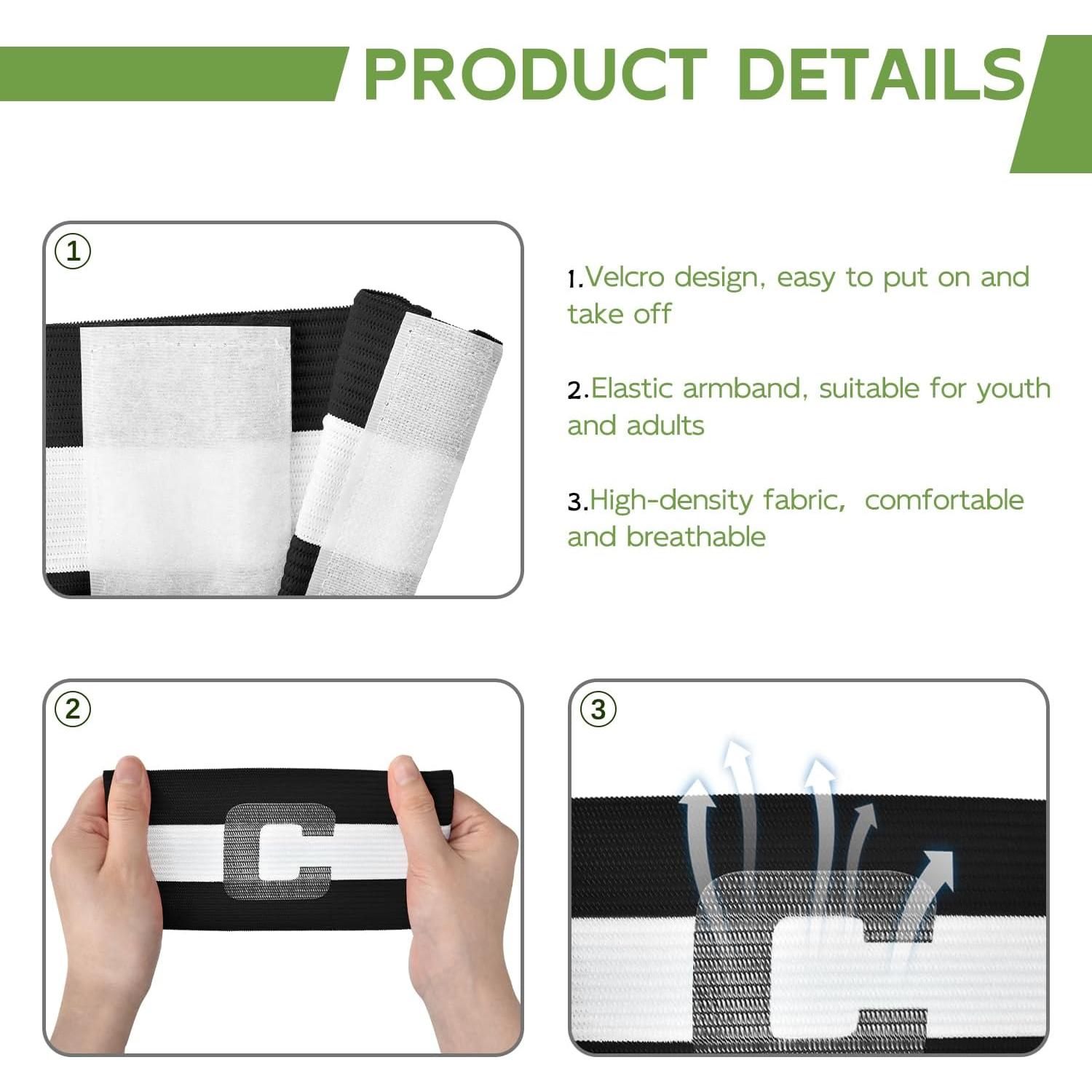 Banda de Capitán de Fútbol Mezeic - Ajustable Unisex