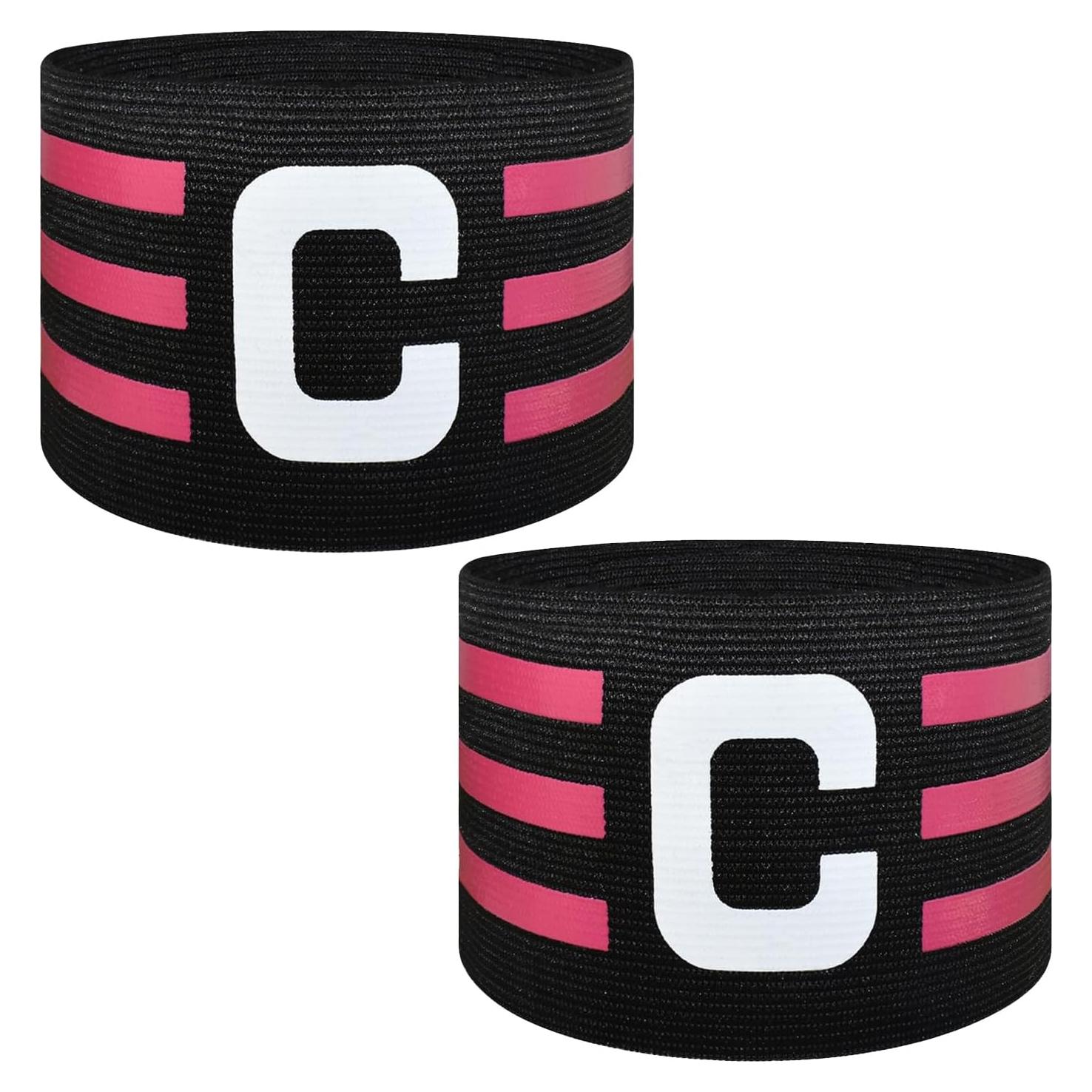 Banda de Capitán Ynaize 2 Pcs Ajustable Nylon Fútbol Baloncesto