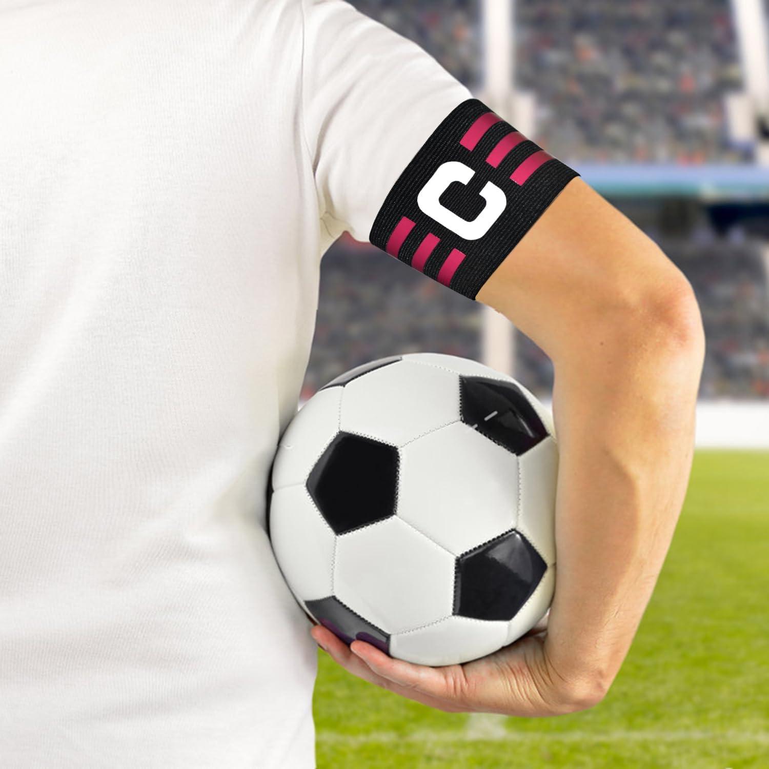 Banda de Capitán Ynaize 2 Pcs Ajustable Nylon Fútbol Baloncesto