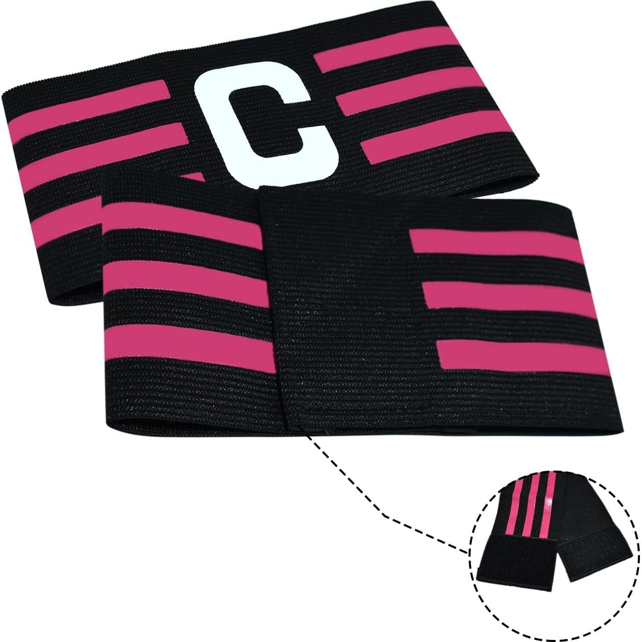 Banda de Capitán Ynaize 2 Pcs Ajustable Nylon Fútbol Baloncesto