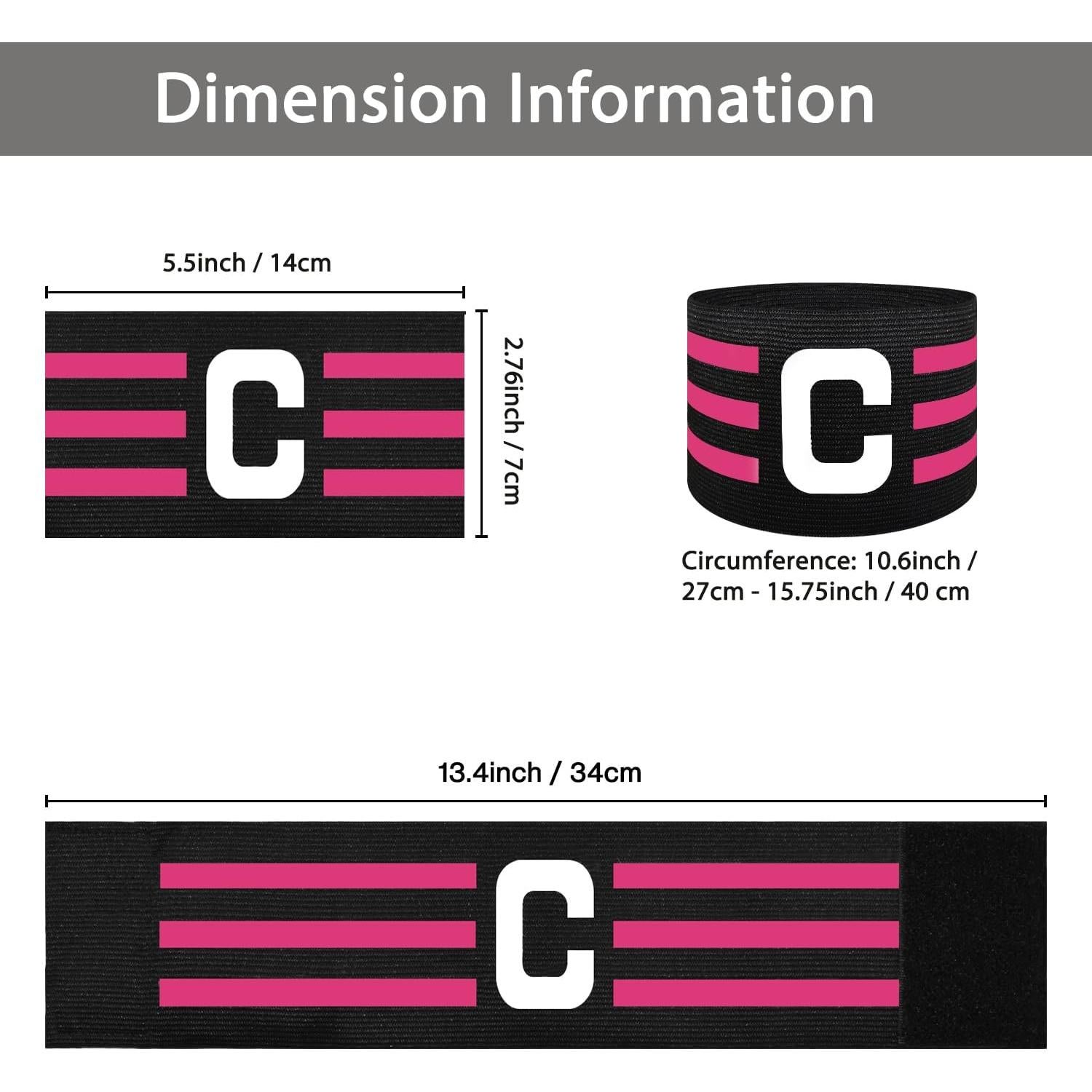 Banda de Capitán Ynaize 2 Pcs Ajustable Nylon Fútbol Baloncesto