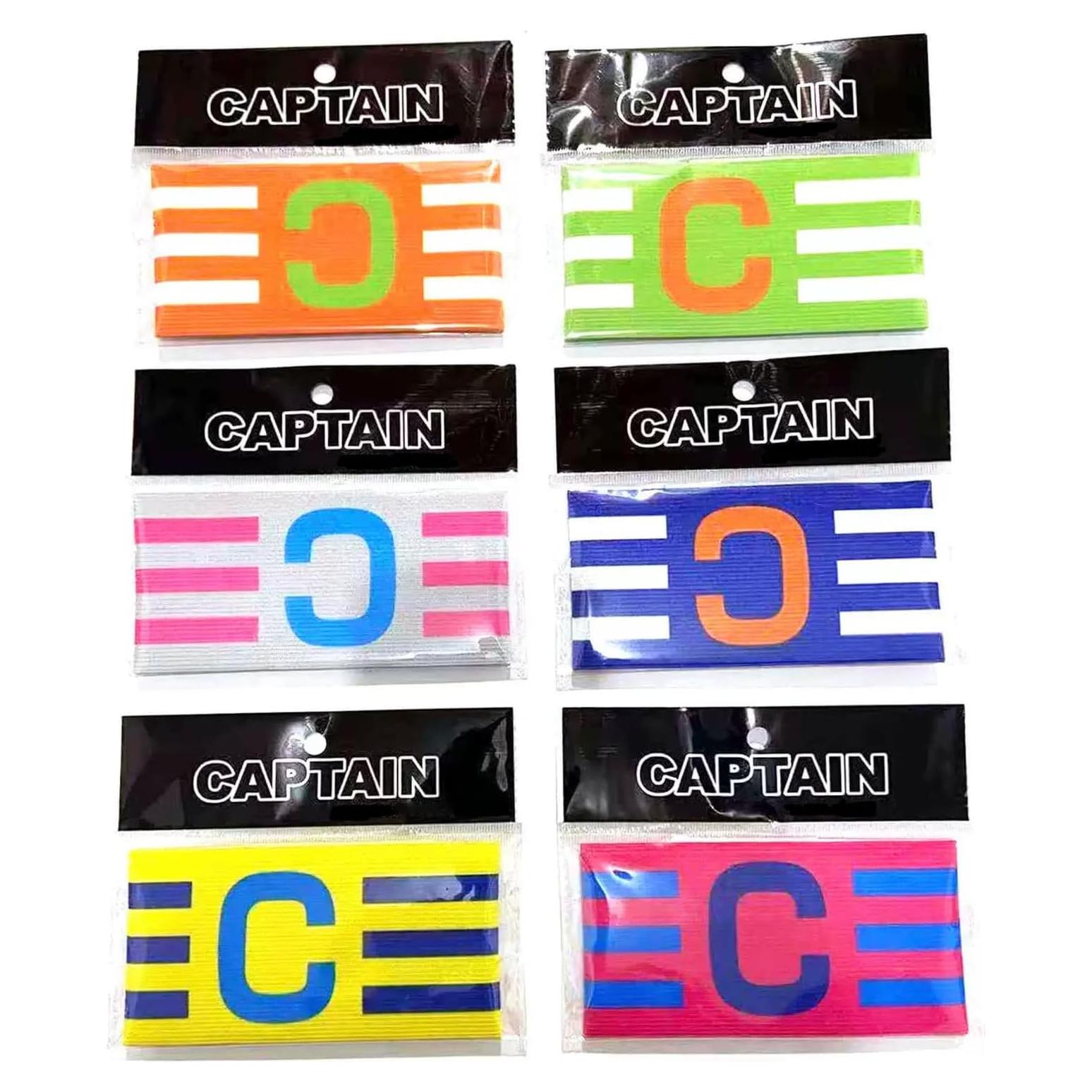 6 Bandas de Capitán de Fútbol Elásticas SCORYULE Ajustables