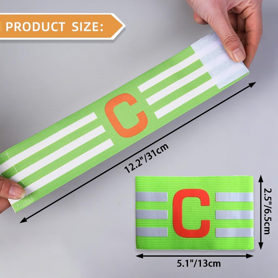 6 Bandas de Capitán de Fútbol Elásticas SCORYULE Ajustables