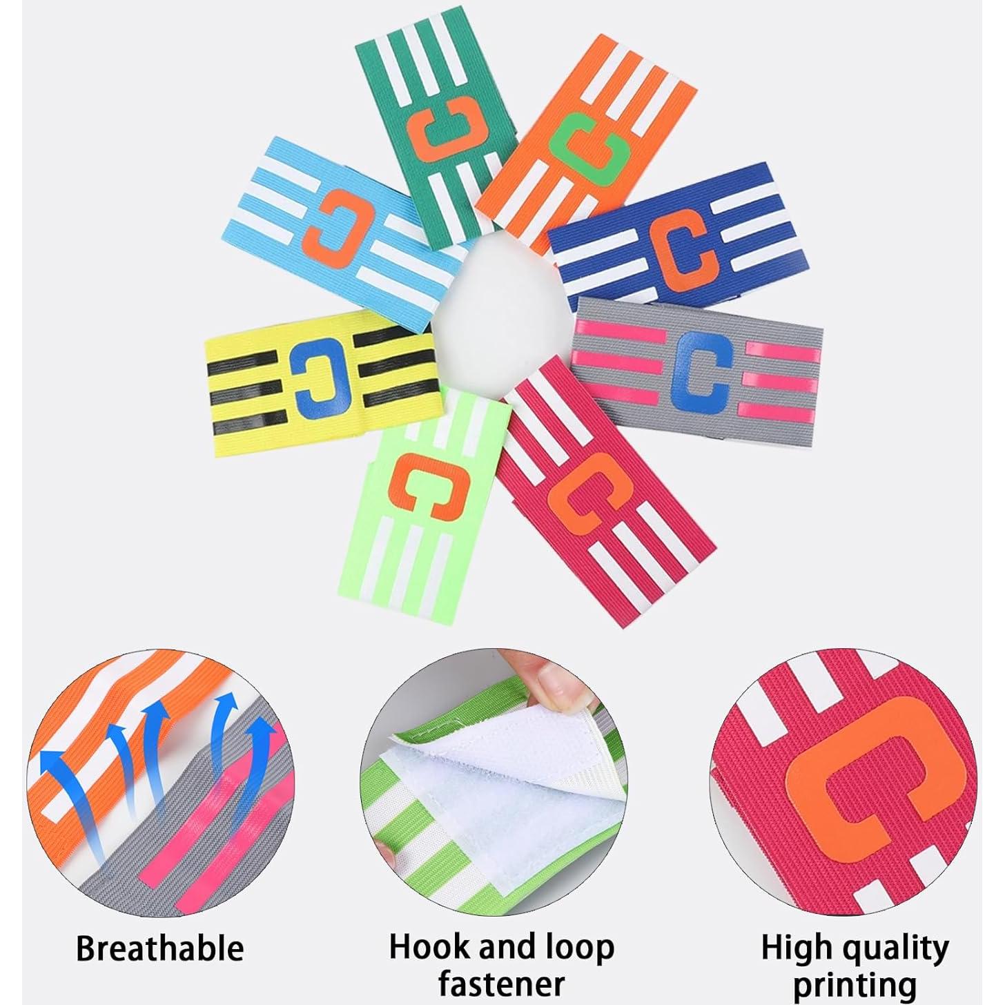 6 Bandas de Capitán de Fútbol Elásticas SCORYULE Ajustables