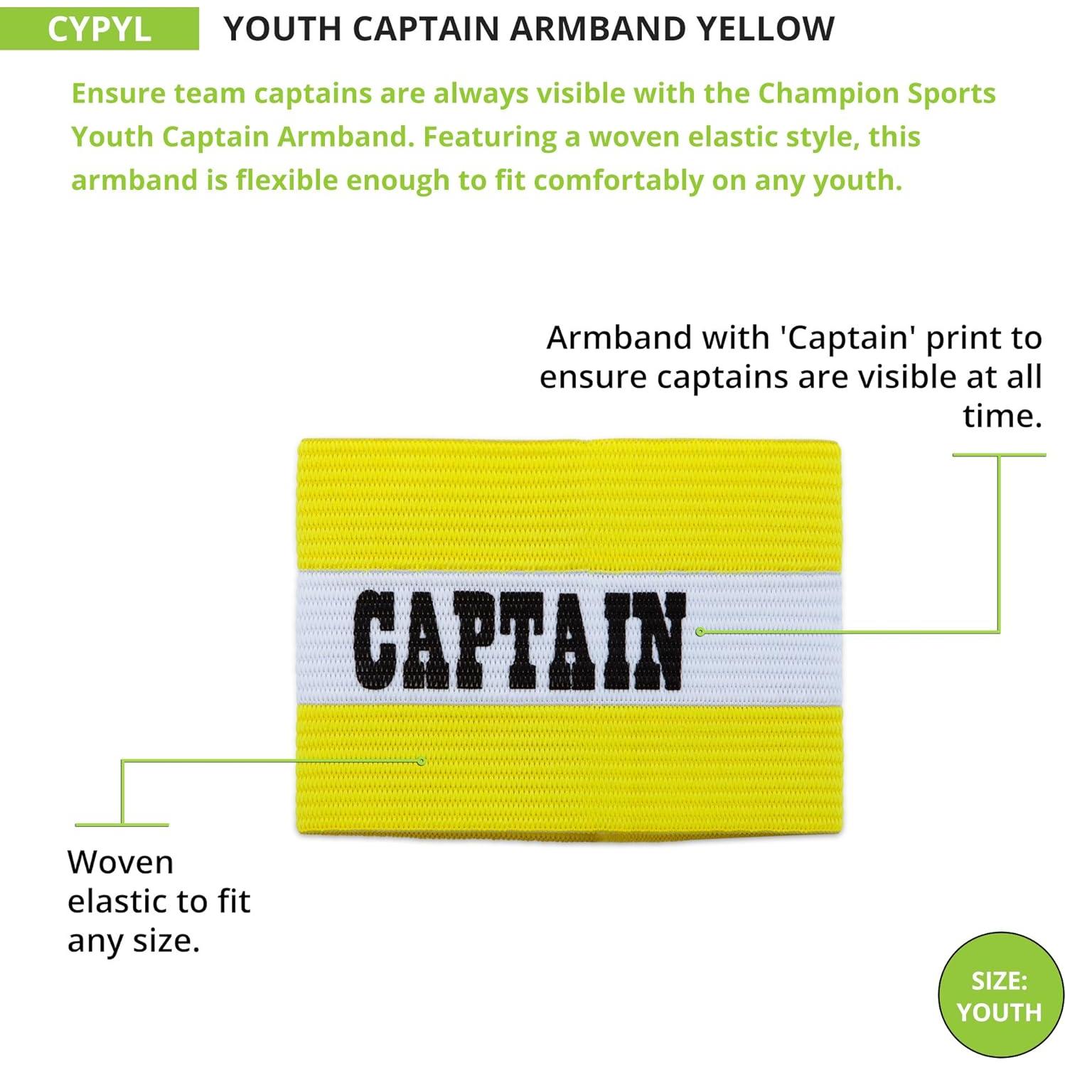 Banda de Capitán Juvenil Champion Sports Amarillo - Ejercicio