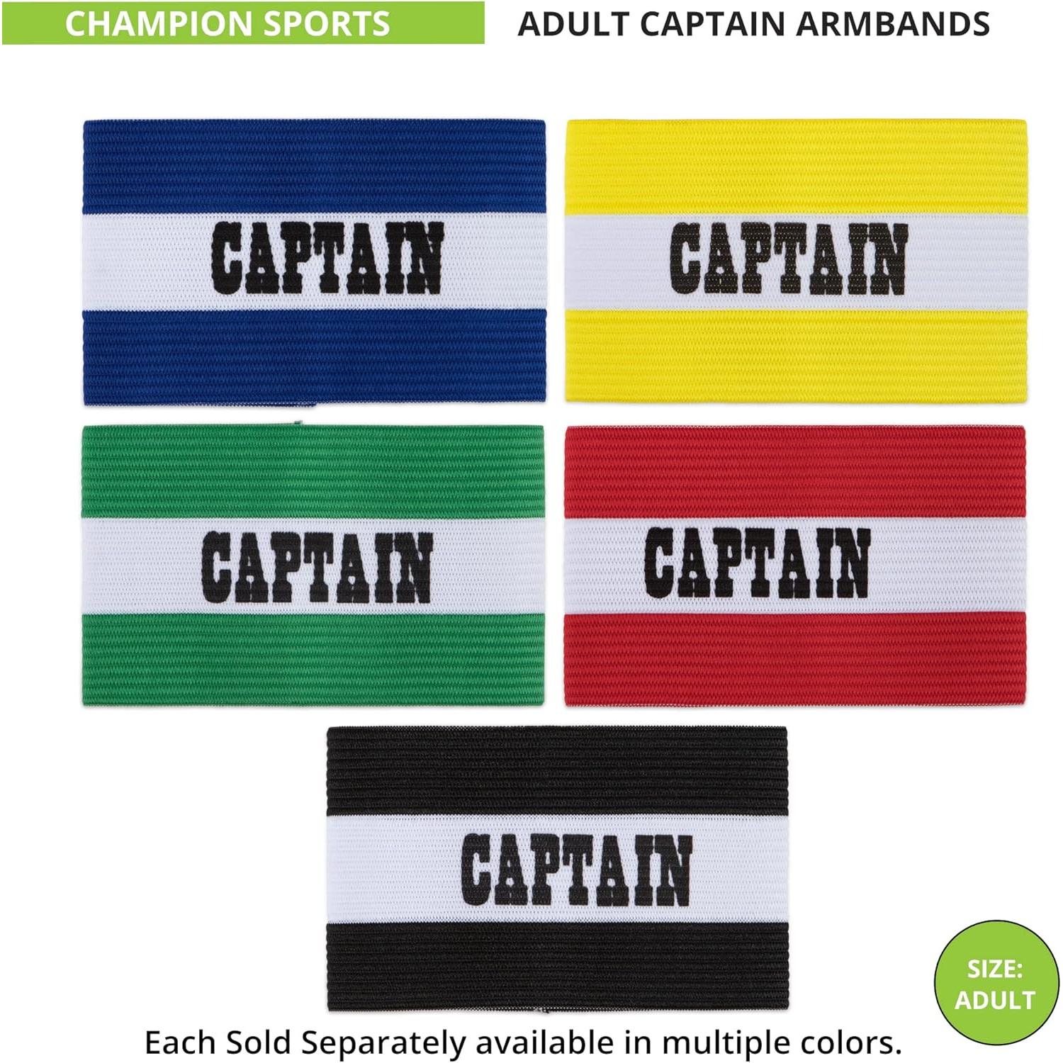 Brazalete de Capitán Adulto Champion Sports - Rojo Nylon