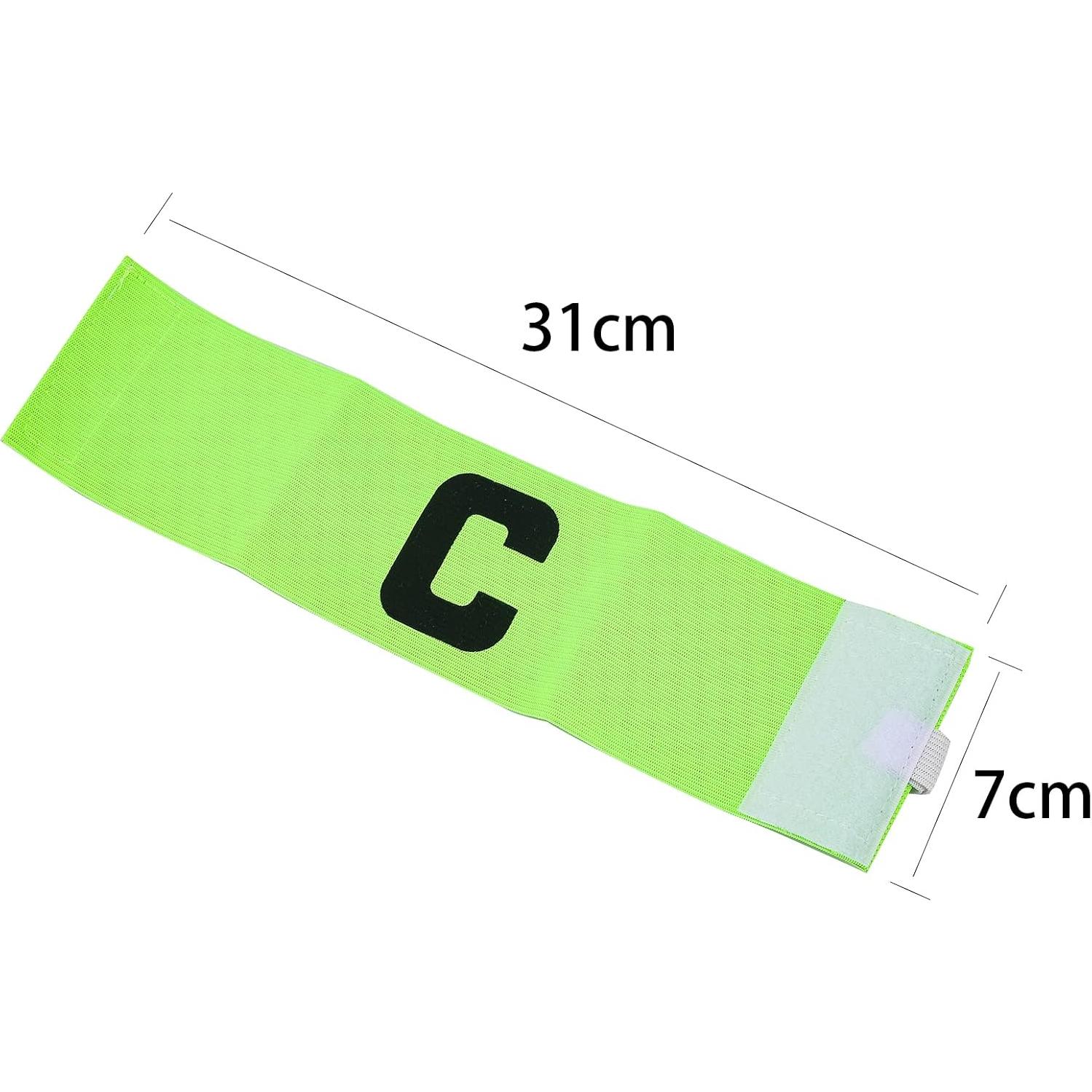Banda de Capitán de Fútbol Ajustable Genérico Verde 32.8x6.9cm