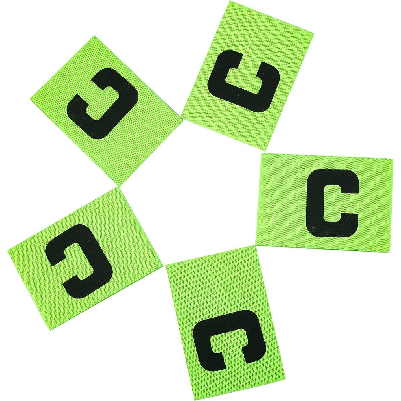 Banda de Capitán de Fútbol Ajustable Genérico Verde 32.8x6.9cm