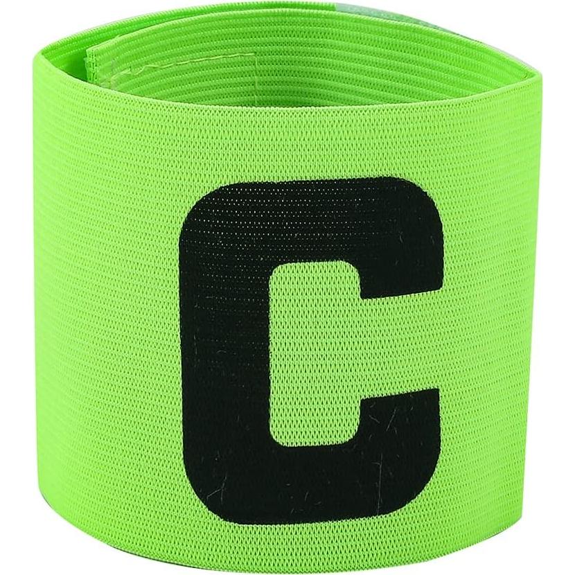 Banda de Capitán de Fútbol Ajustable Genérico Verde 32.8x6.9cm