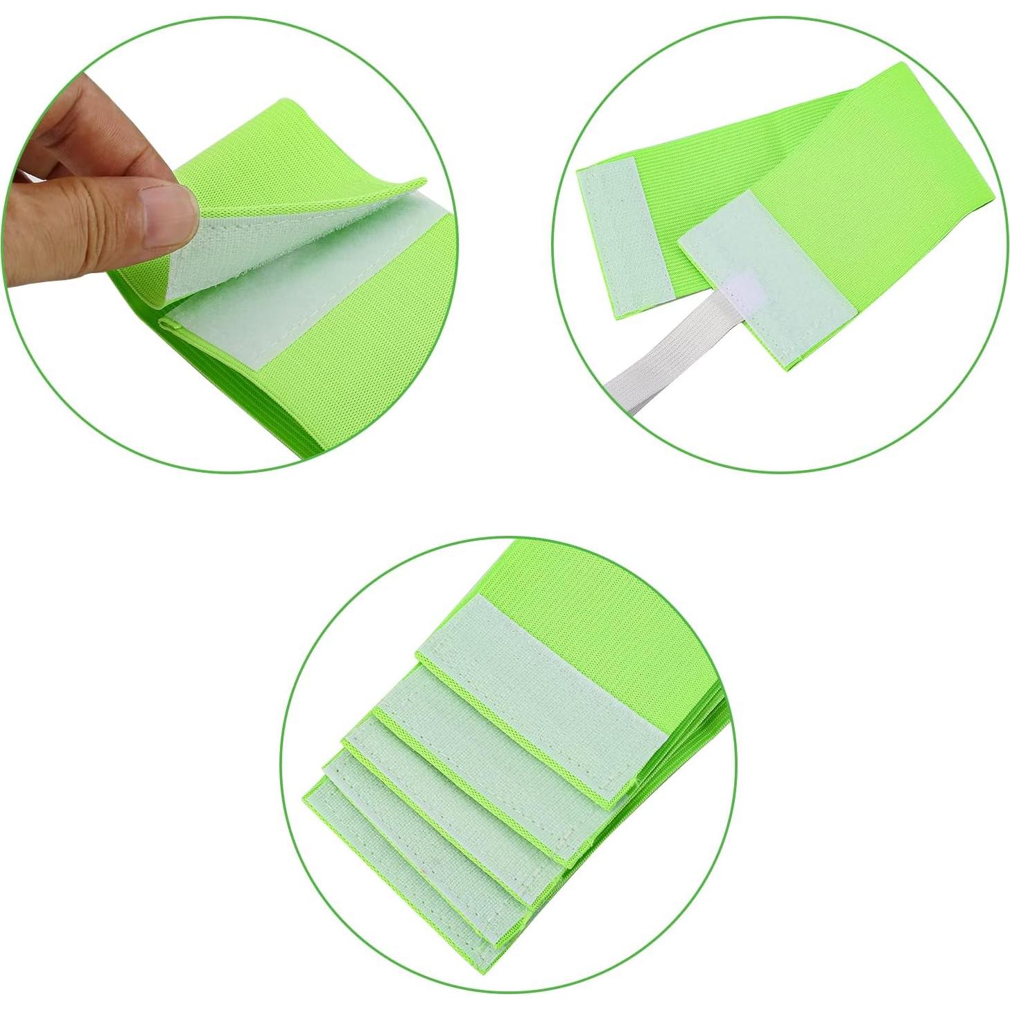 Banda de Capitán de Fútbol Ajustable Genérico Verde 32.8x6.9cm