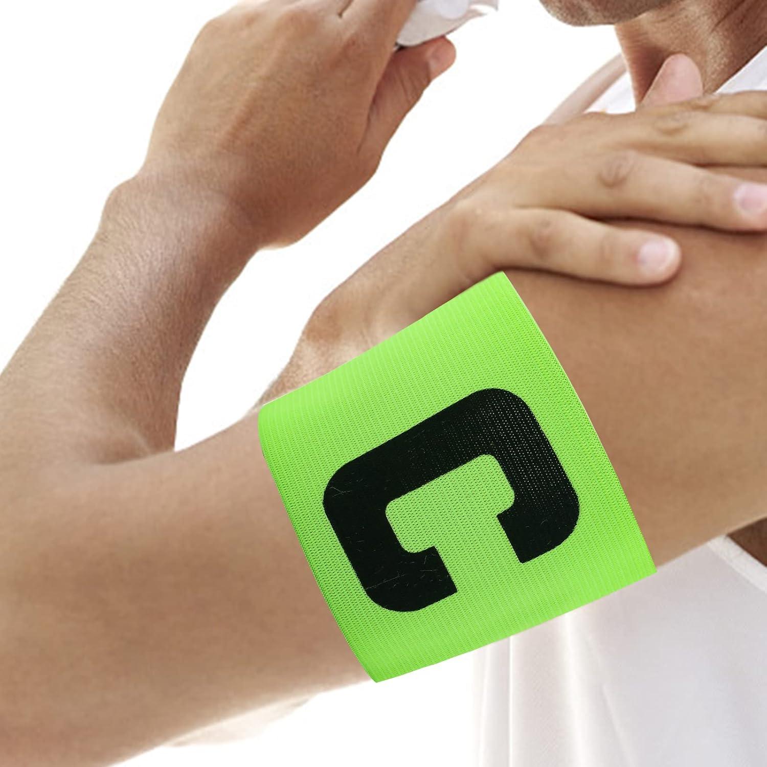 Banda de Capitán de Fútbol Ajustable Genérico Verde 32.8x6.9cm