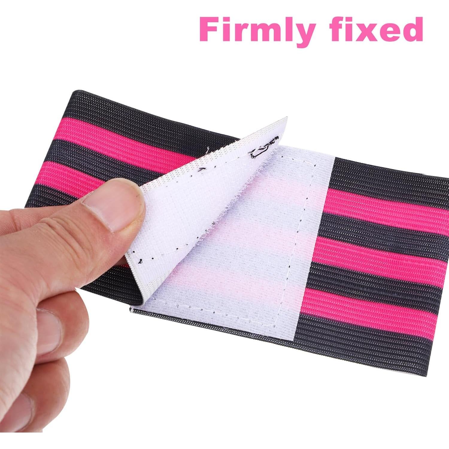 4 Brazaletes de Capitán de Fútbol LIOOBO Ajustables Nylon