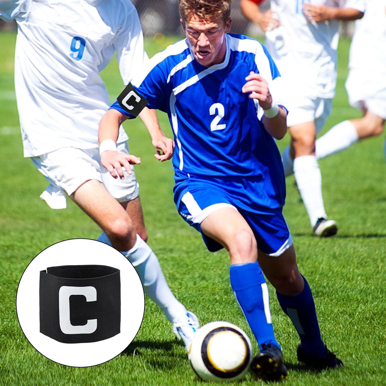 Cintas de Capitán de Fútbol PKRFCJ - 3 Piezas Ajustables Negras