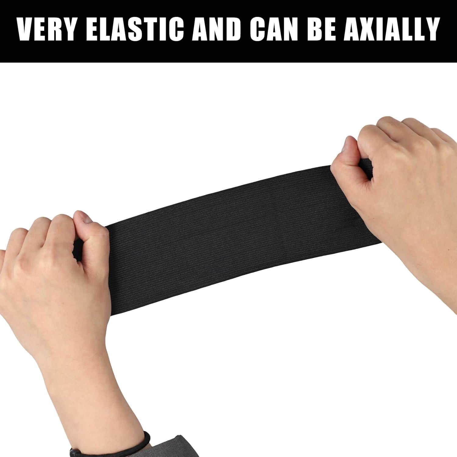 Cintas de Capitán de Fútbol PKRFCJ - 3 Piezas Ajustables Negras