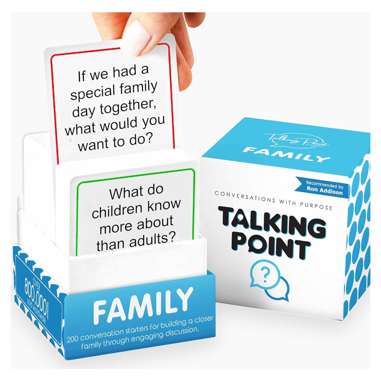 200 Tarjetas de Conversación Familiar - Talking Point - Juego Interactivo