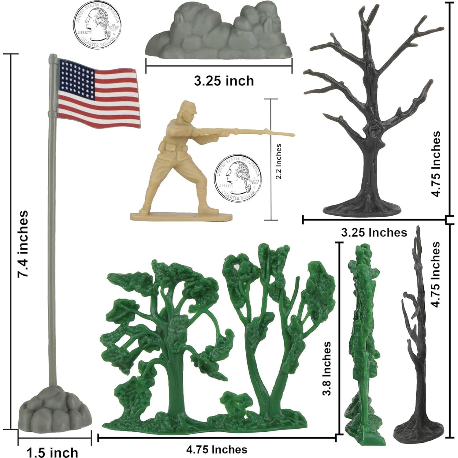 Juego de Soldados BMC CTS WW2 Saipan 45 Piezas