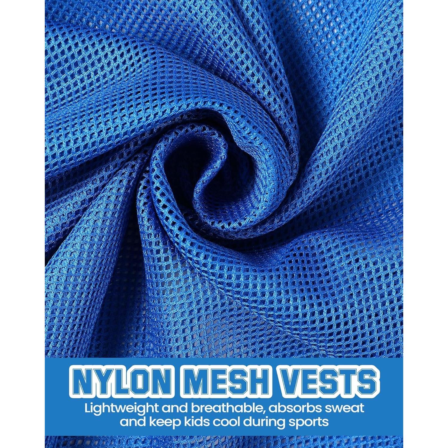 36 Chalecos de Entrenamiento para Adultos y Jóvenes - Rojo y Azul