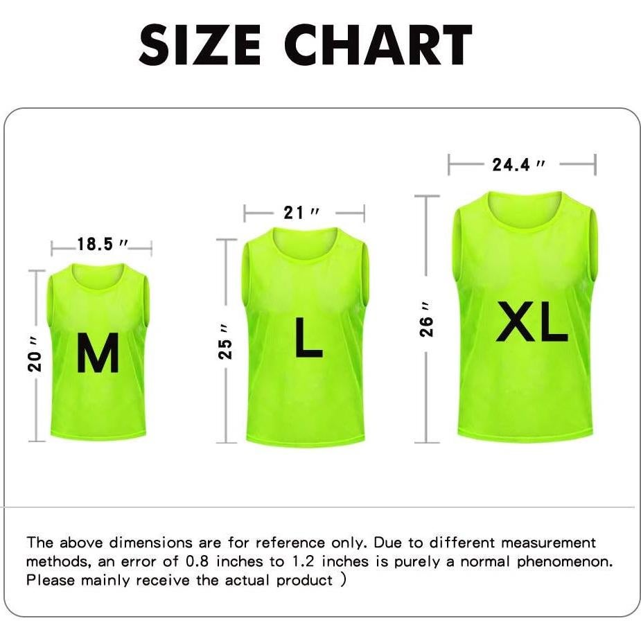 Pinnies de Fútbol Antoyo para Práctica - Grande Verde