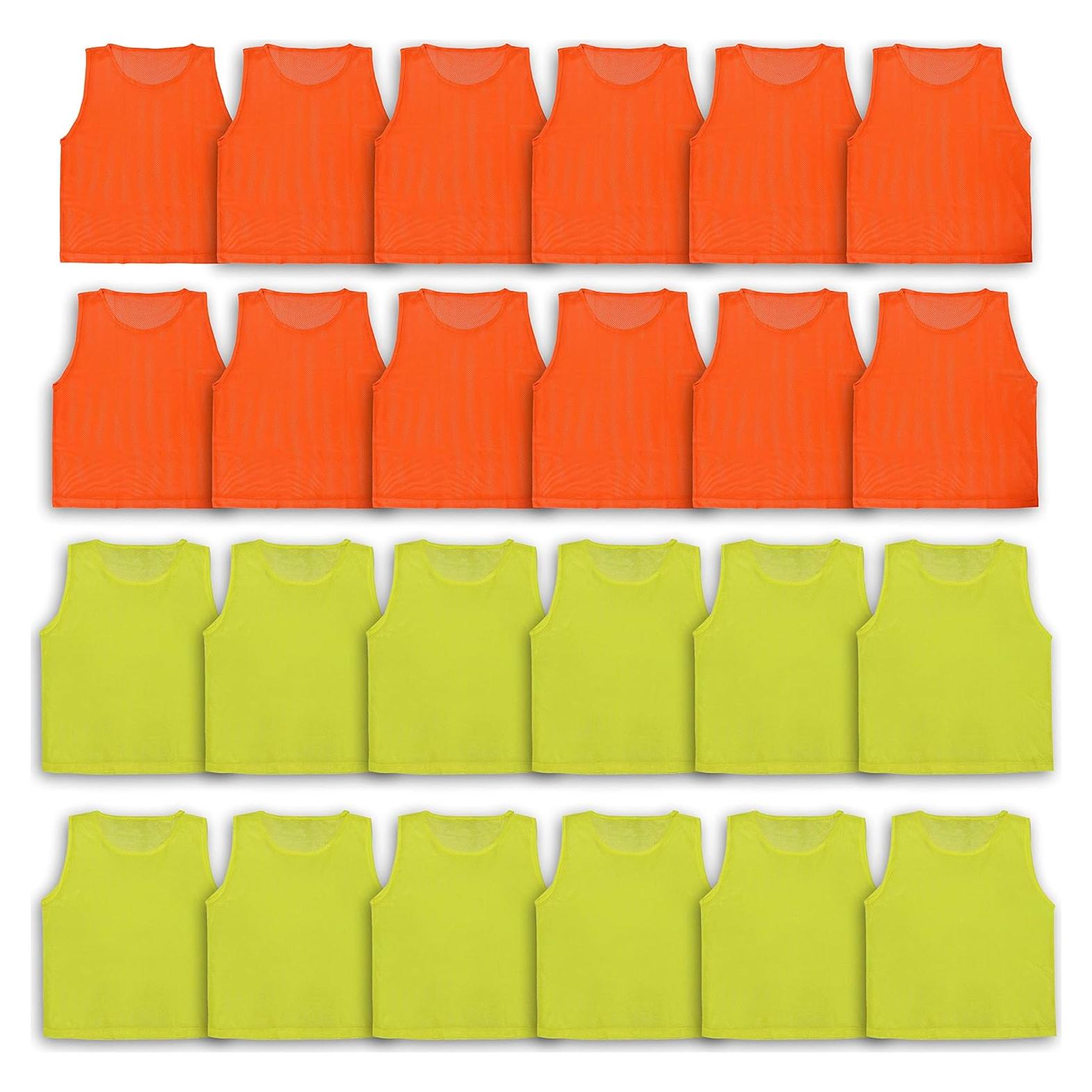 Chalecos de Práctica Juveniles Athllete LITEMESH - Juego de 12/24