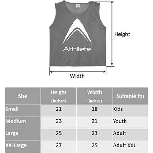 Chalecos de Práctica Juveniles Athllete LITEMESH - Juego de 12/24